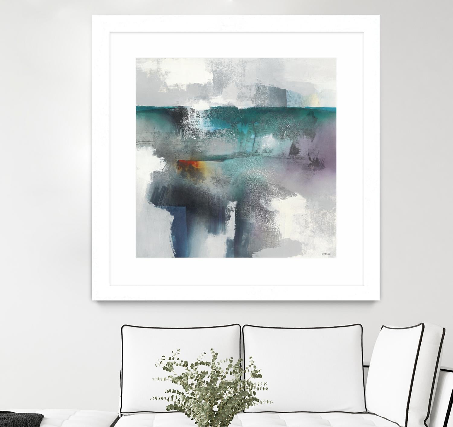 Subsurface I by Scott Brems on GIANT ART - blues organic shapes