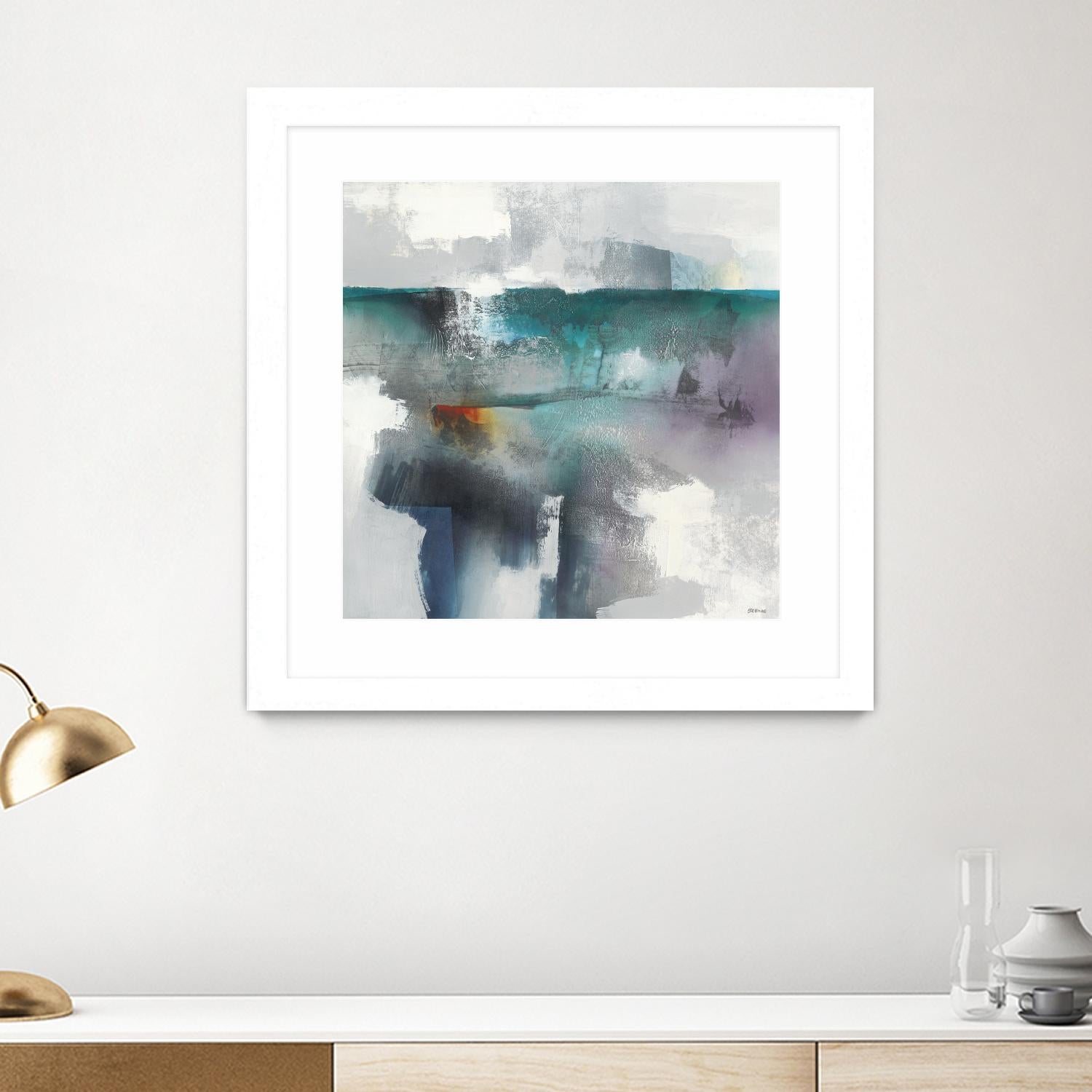 Subsurface I by Scott Brems on GIANT ART - blues organic shapes