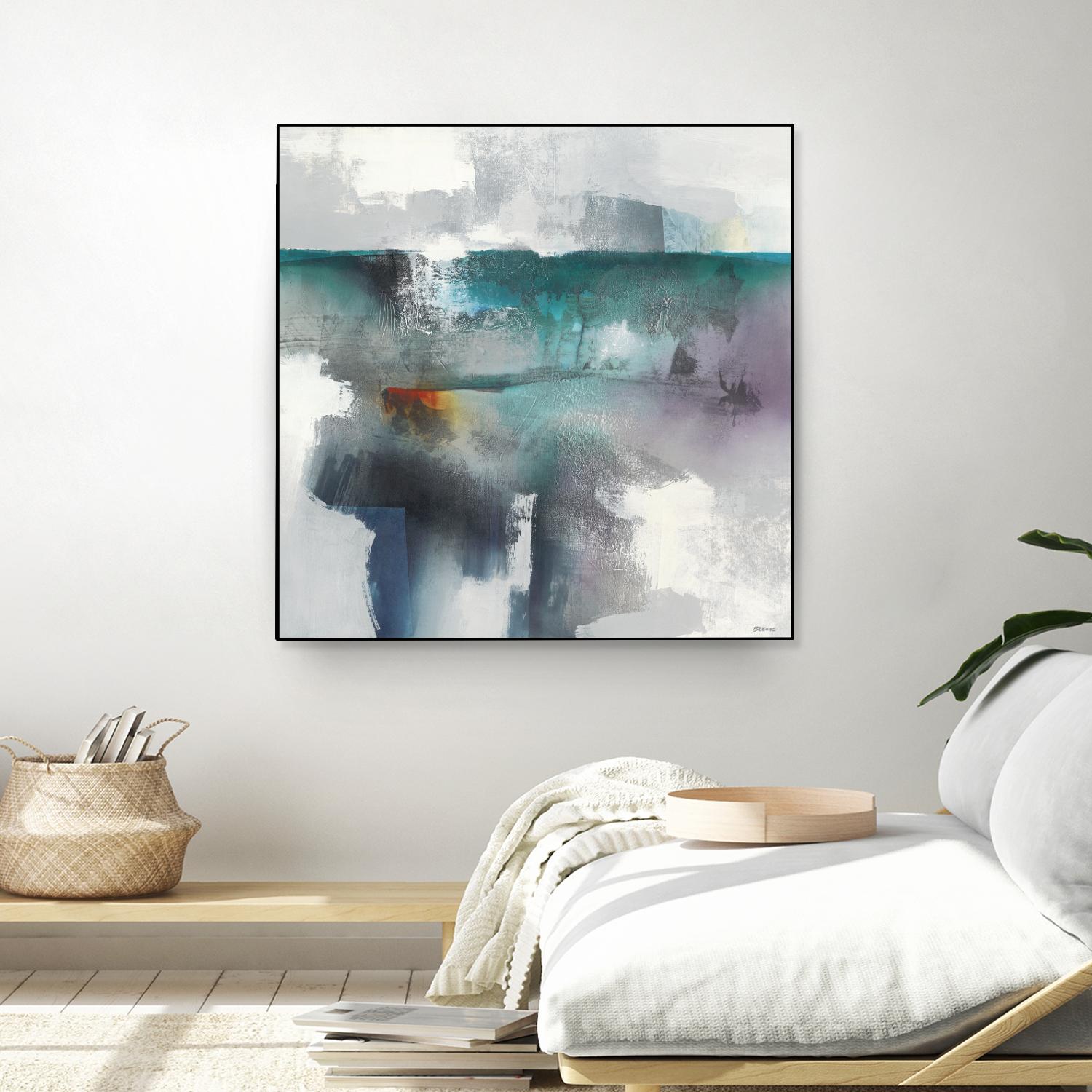 Subsurface I by Scott Brems on GIANT ART - blues organic shapes