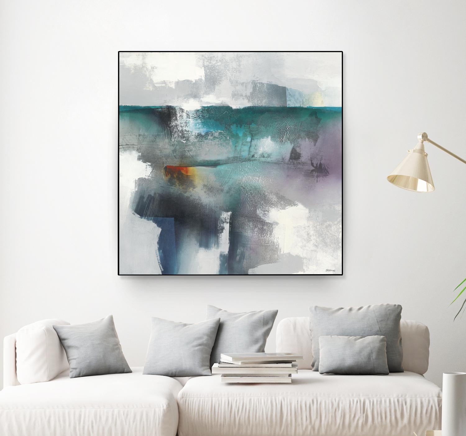 Subsurface I by Scott Brems on GIANT ART - blues organic shapes