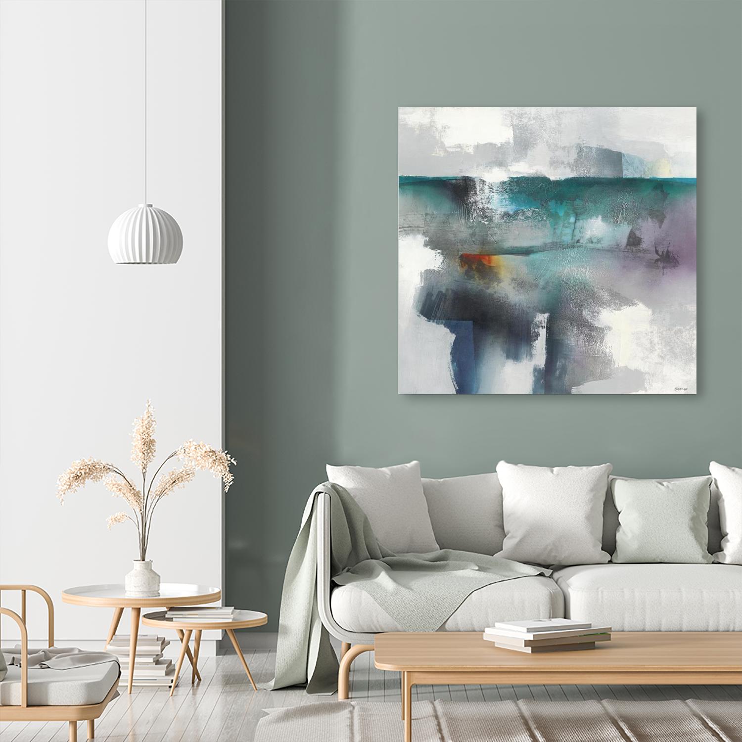 Subsurface I by Scott Brems on GIANT ART - blues organic shapes