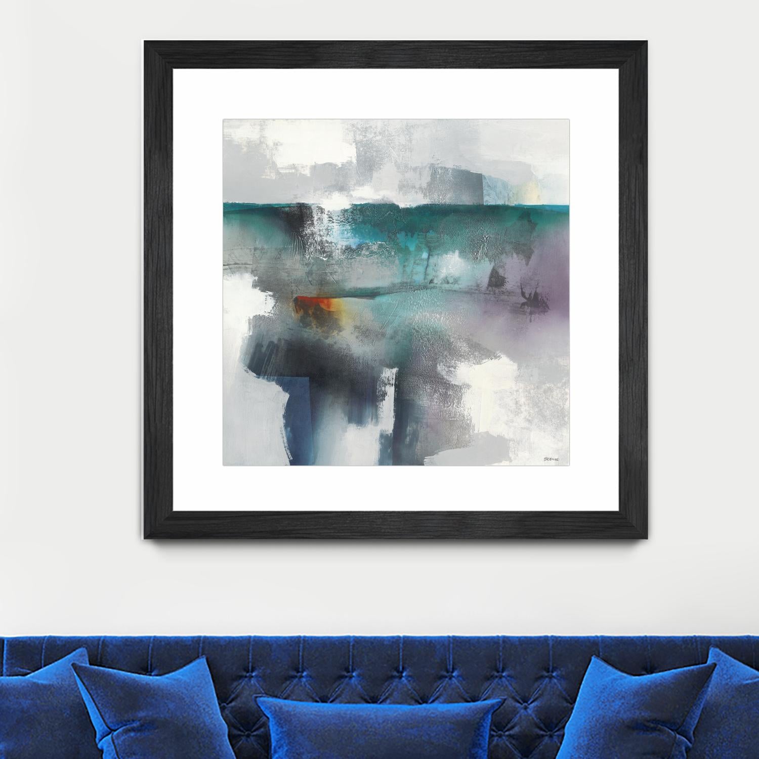 Subsurface I by Scott Brems on GIANT ART - blues organic shapes