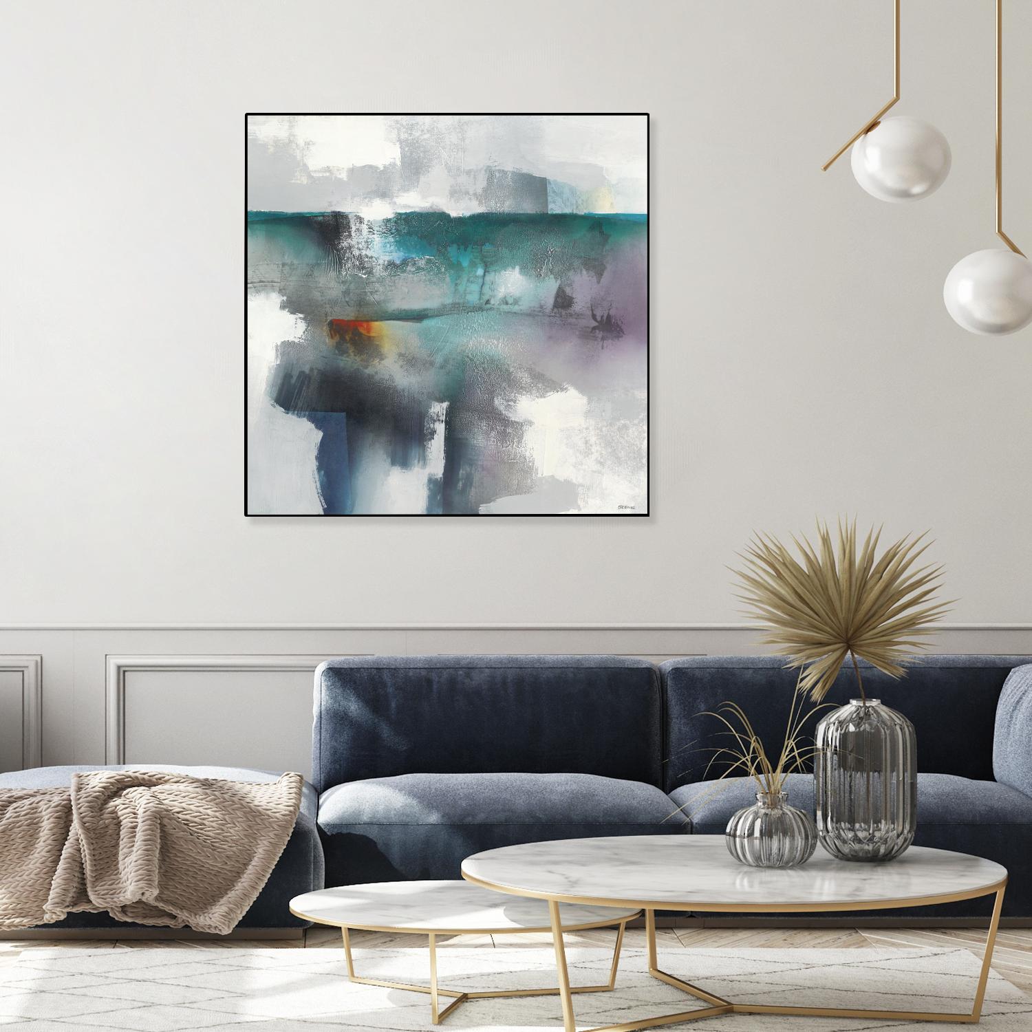 Subsurface I by Scott Brems on GIANT ART - blues organic shapes