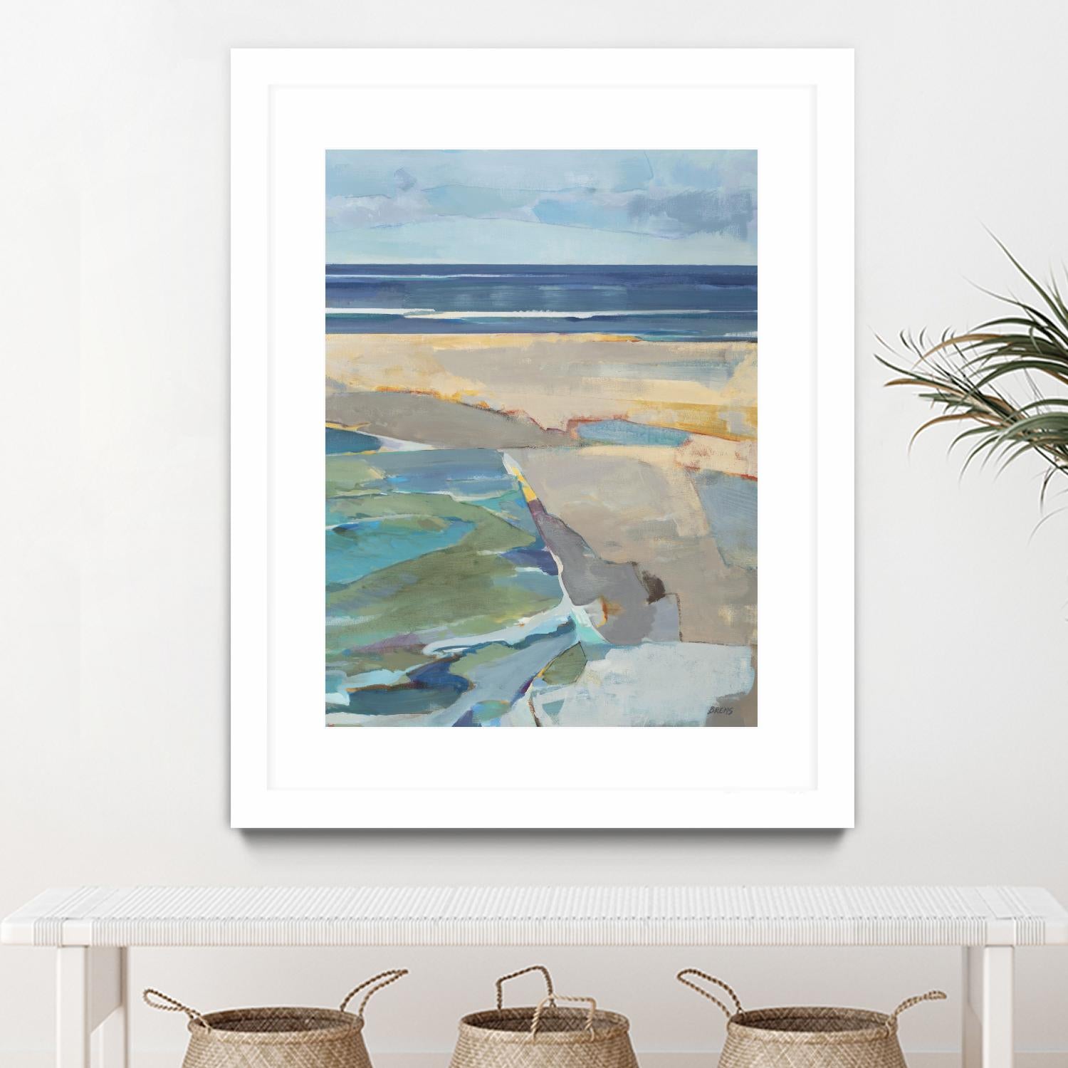 Breakwater V2 by Scott Brems on GIANT ART - blues coastal