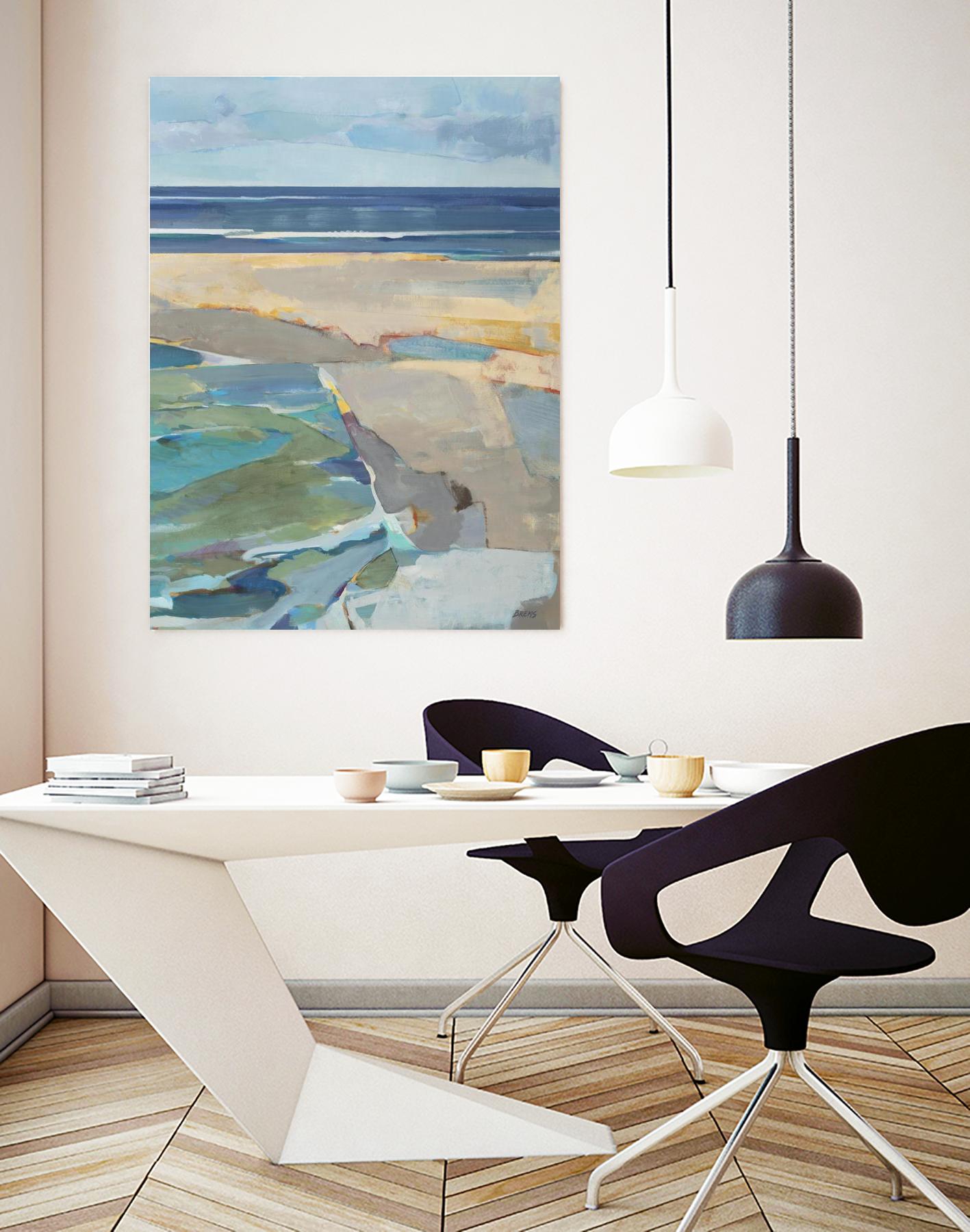 Breakwater V2 by Scott Brems on GIANT ART - blues coastal