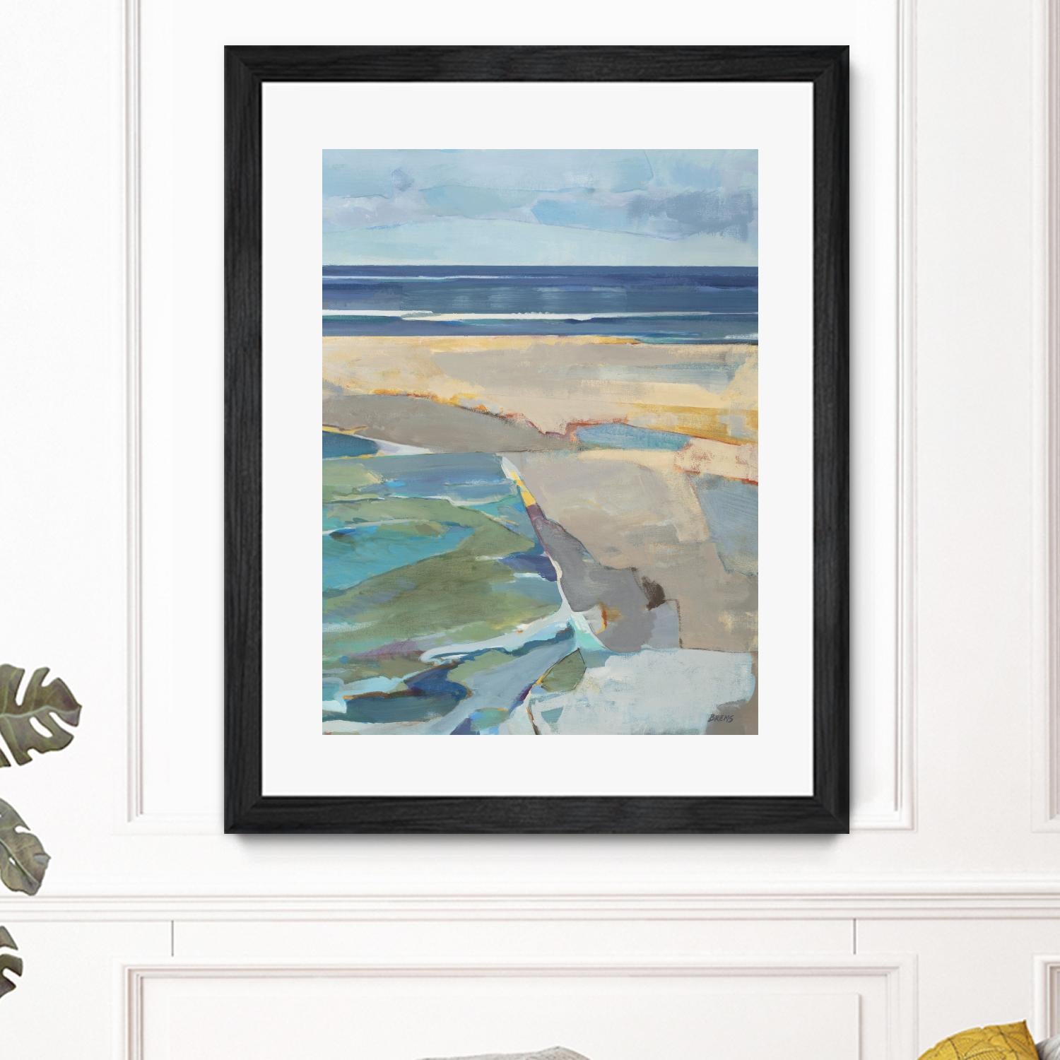 Breakwater V2 by Scott Brems on GIANT ART - blues coastal