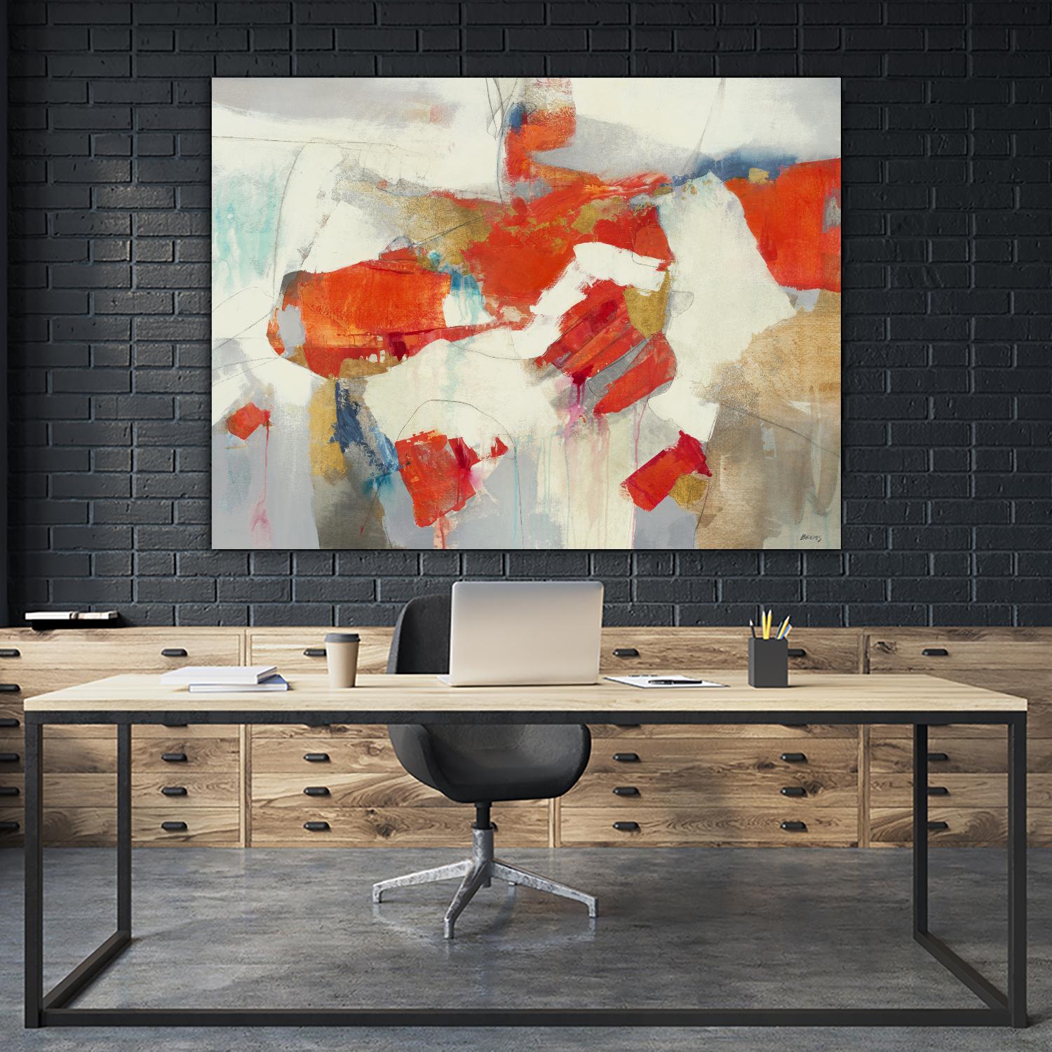 Coral Abstract by Scott Brems on GIANT ART - whites & creams abstract