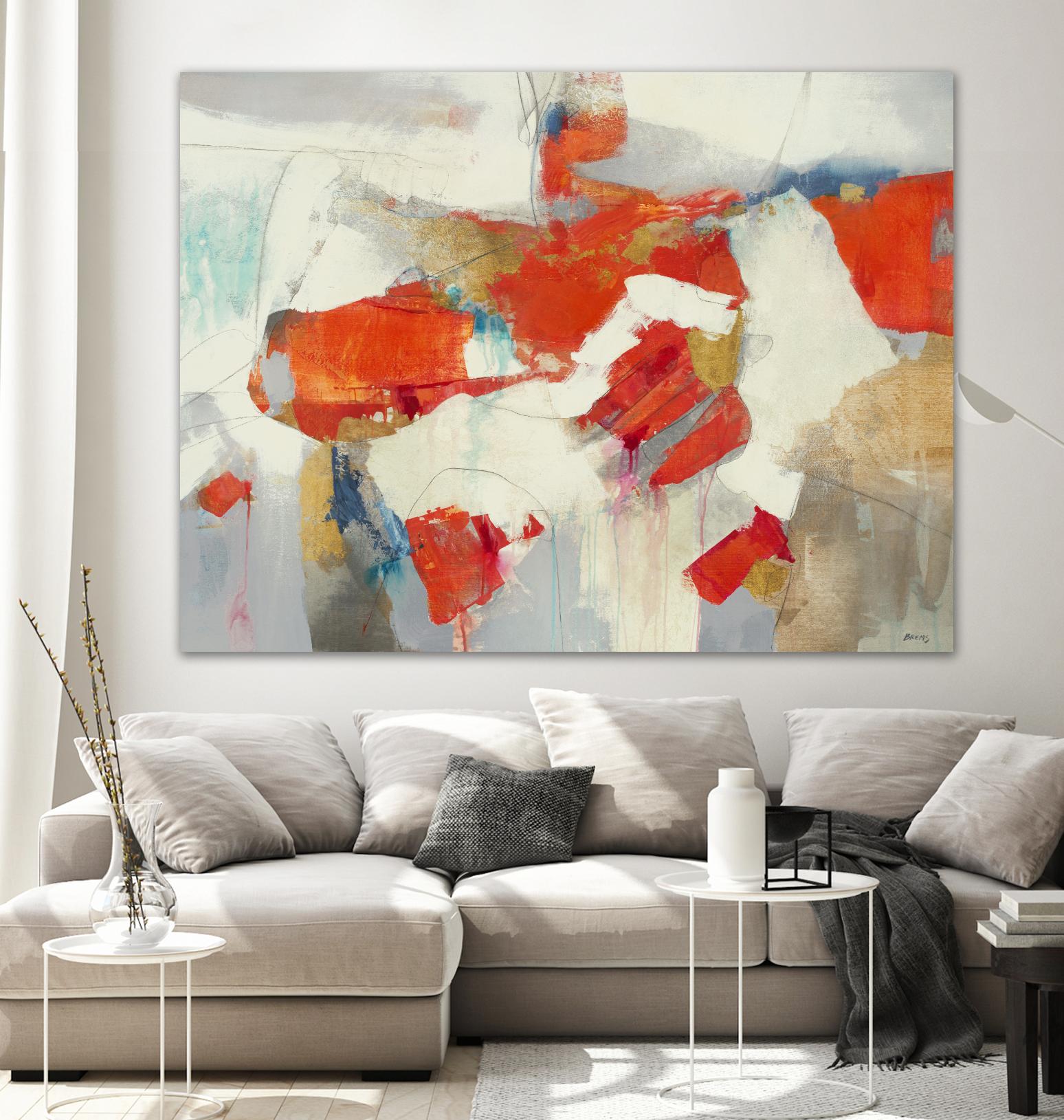 Coral Abstract by Scott Brems on GIANT ART - whites & creams abstract