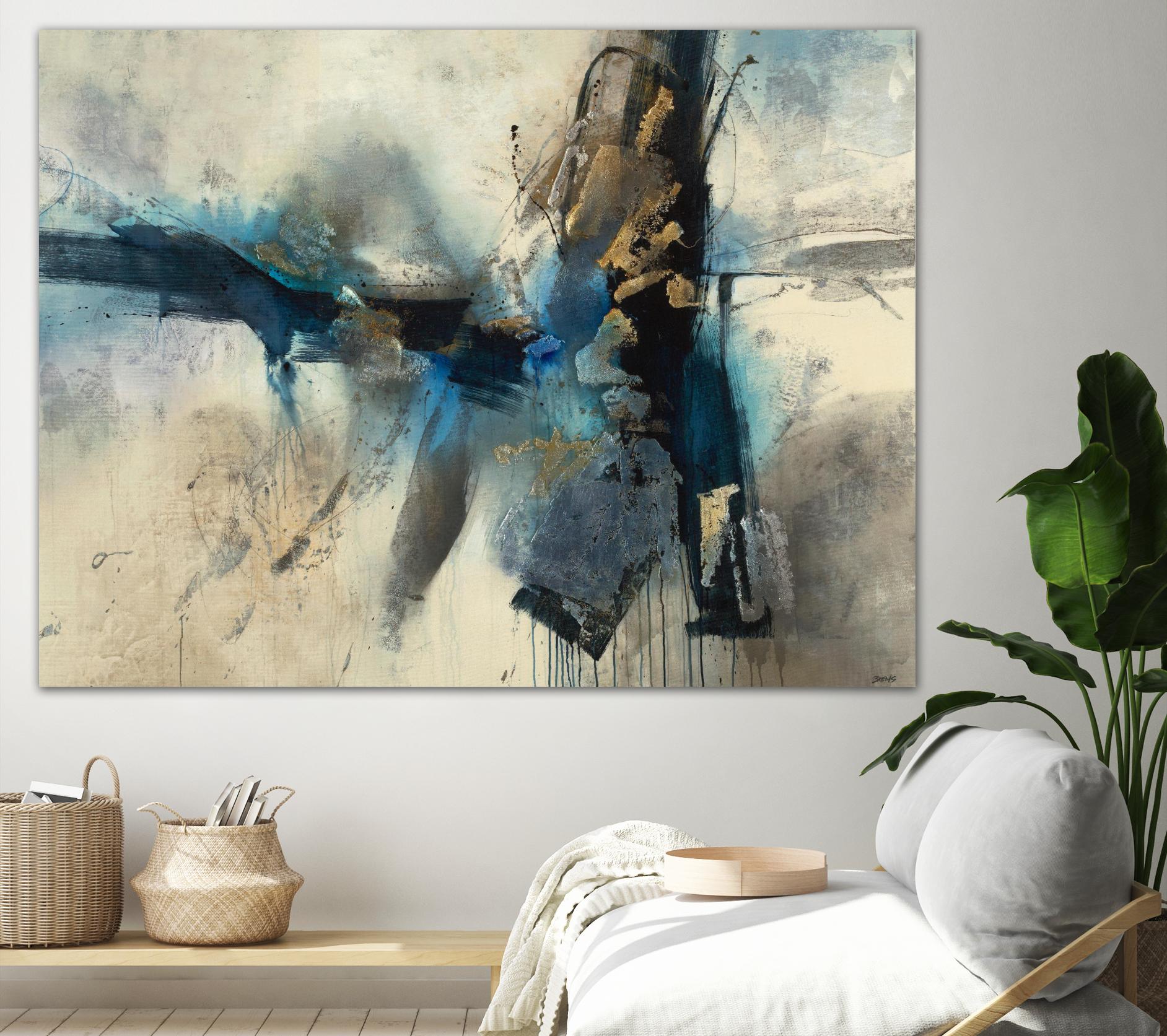 Smash by Scott Brems on GIANT ART - blues abstract creams