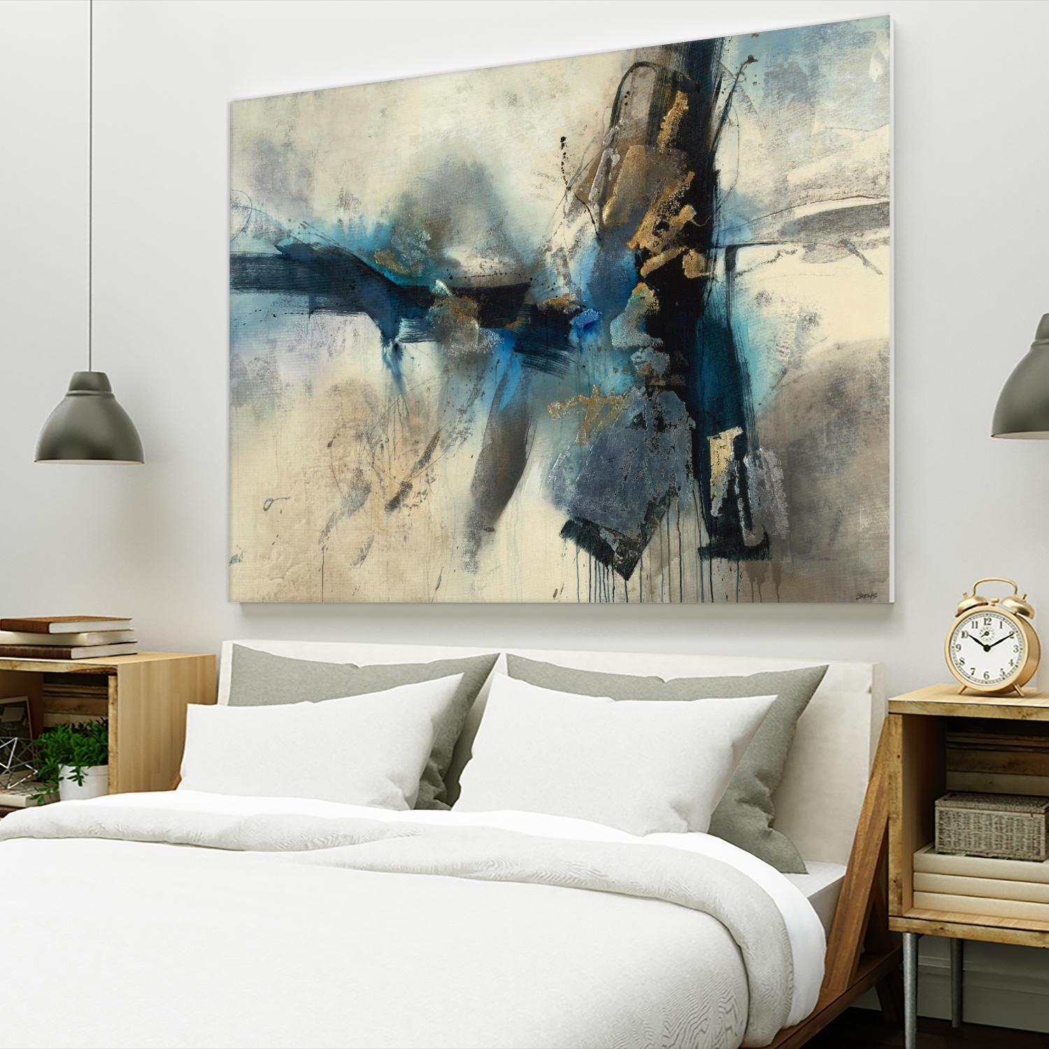 Smash by Scott Brems on GIANT ART - blues abstract creams