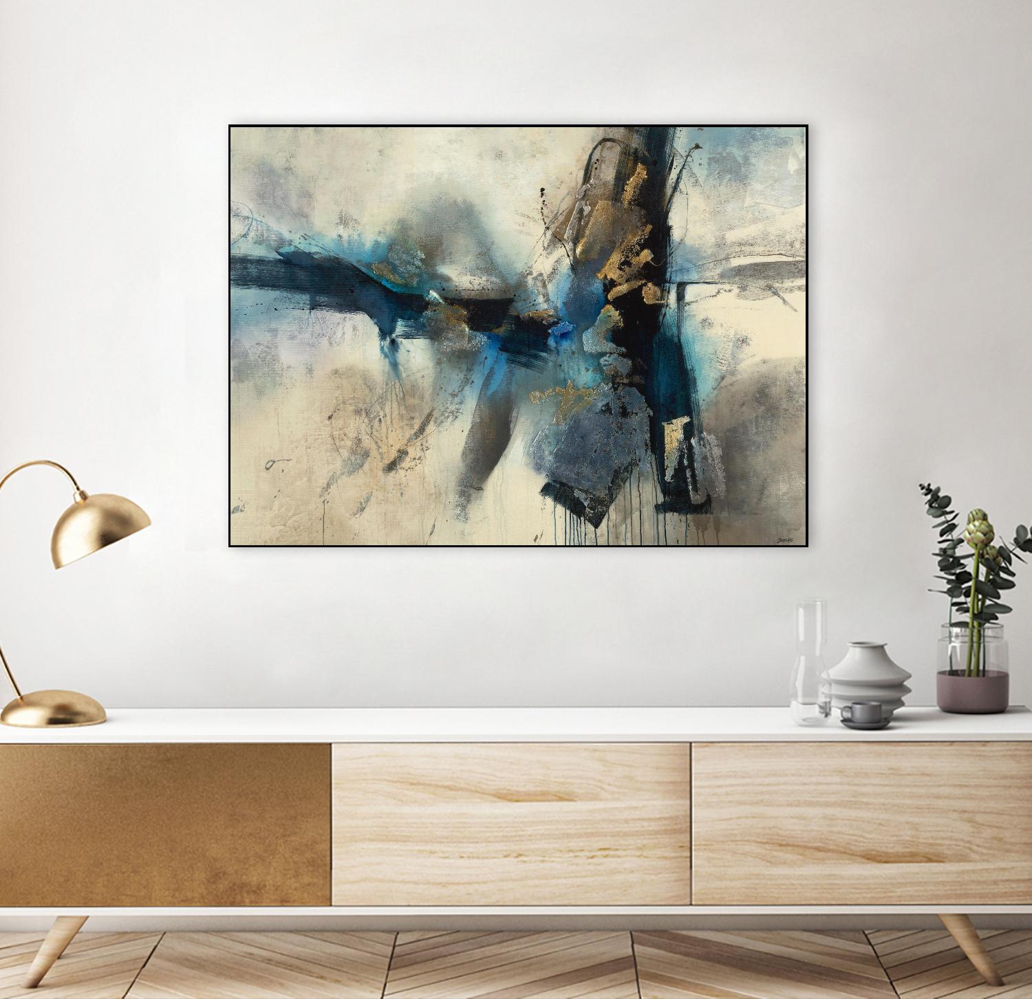 Smash by Scott Brems on GIANT ART - blues abstract creams