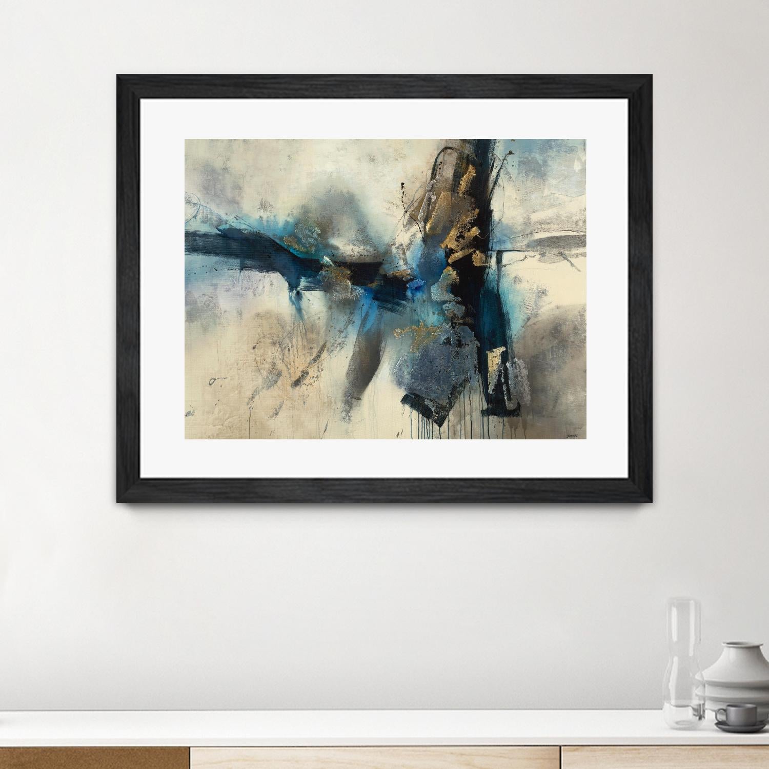 Smash by Scott Brems on GIANT ART - blues abstract creams