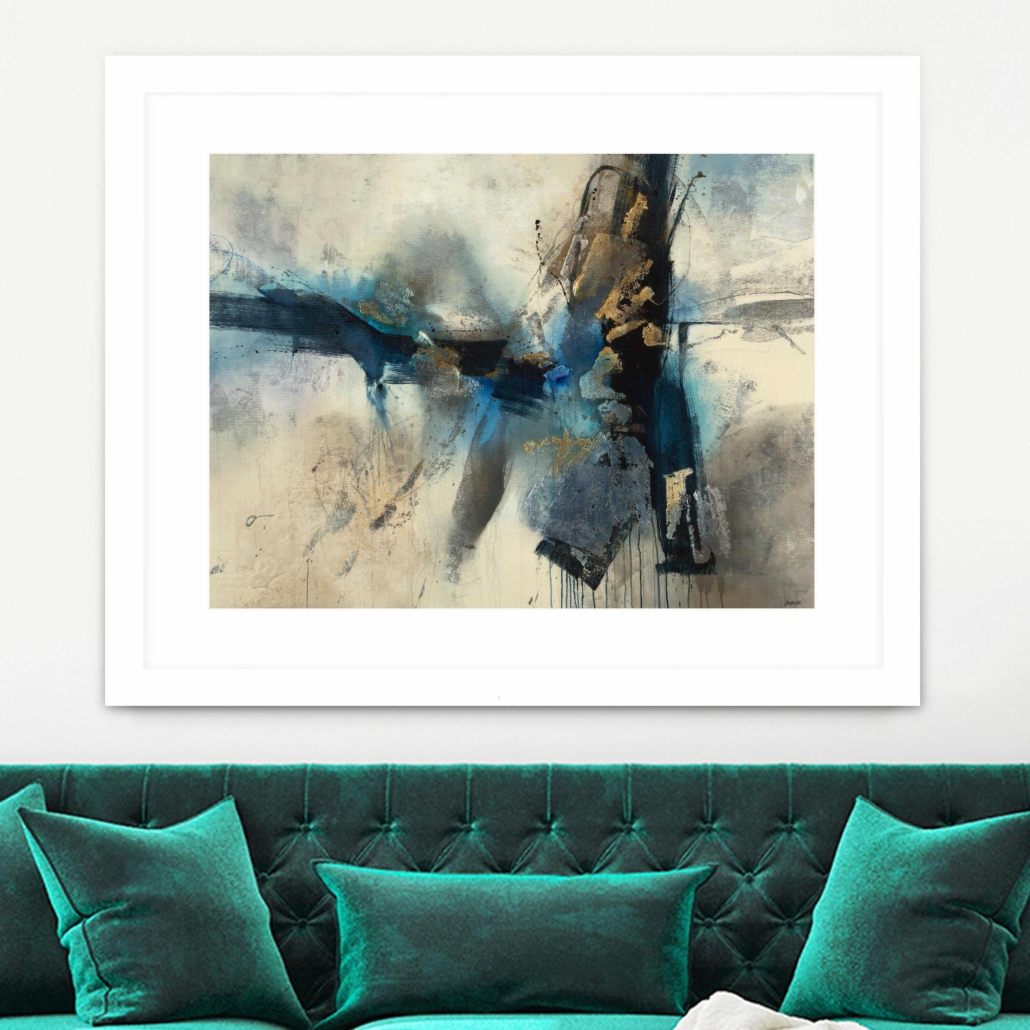 Smash by Scott Brems on GIANT ART - blues abstract creams