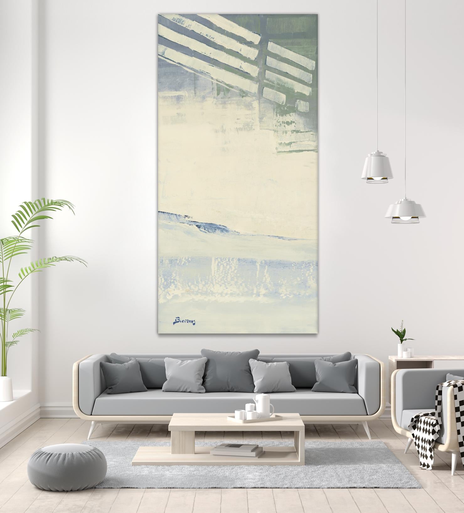 Incoming I by John Burrows on GIANT ART - pale tints abstract