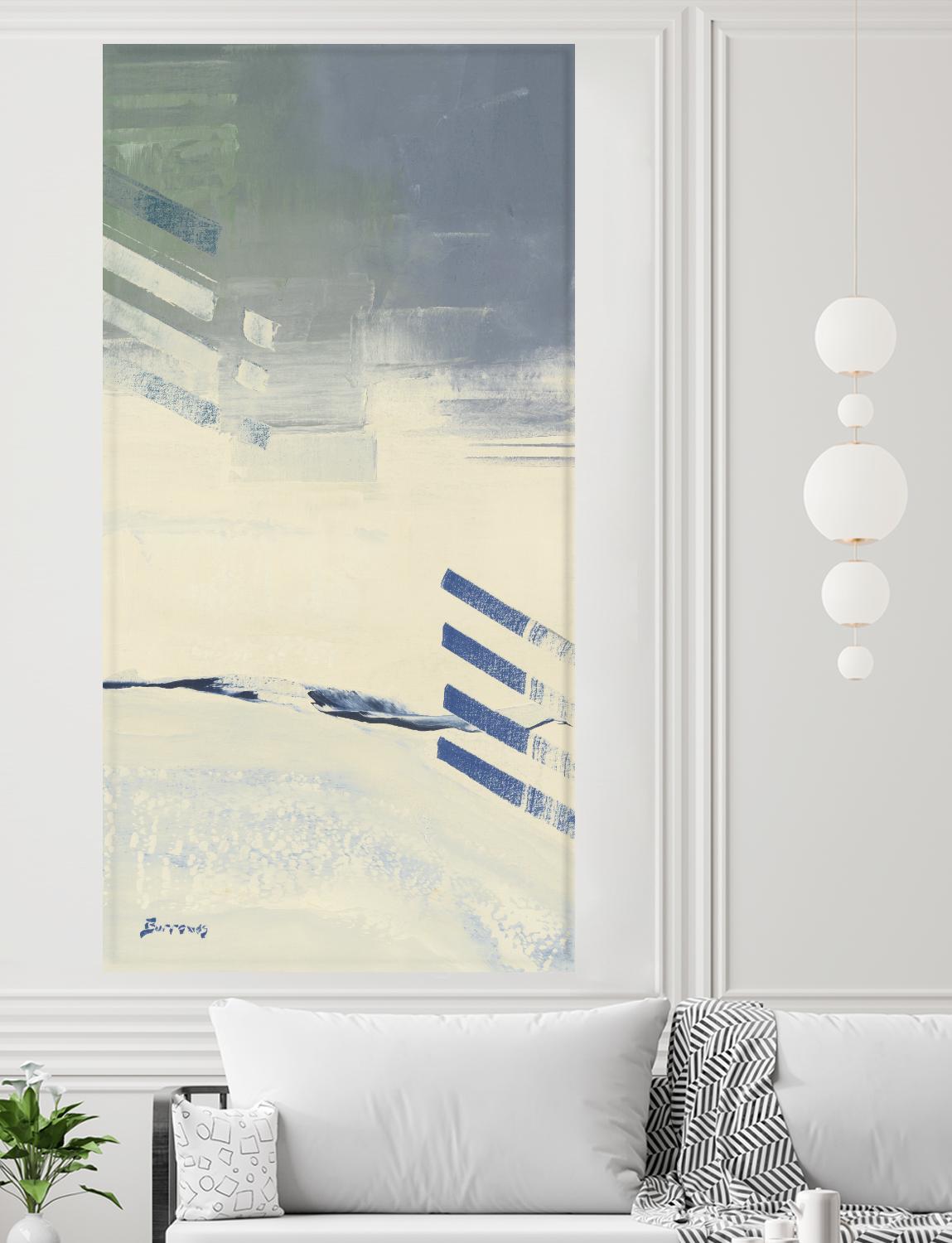 Incoming II by John Burrows on GIANT ART - pale tints abstract