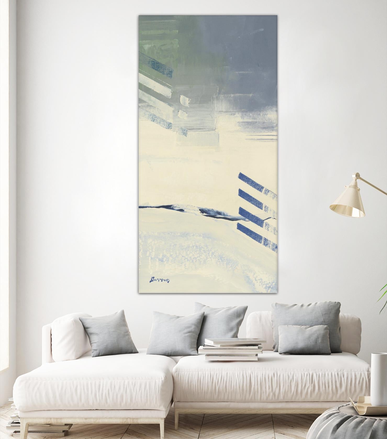 Incoming II by John Burrows on GIANT ART - pale tints abstract