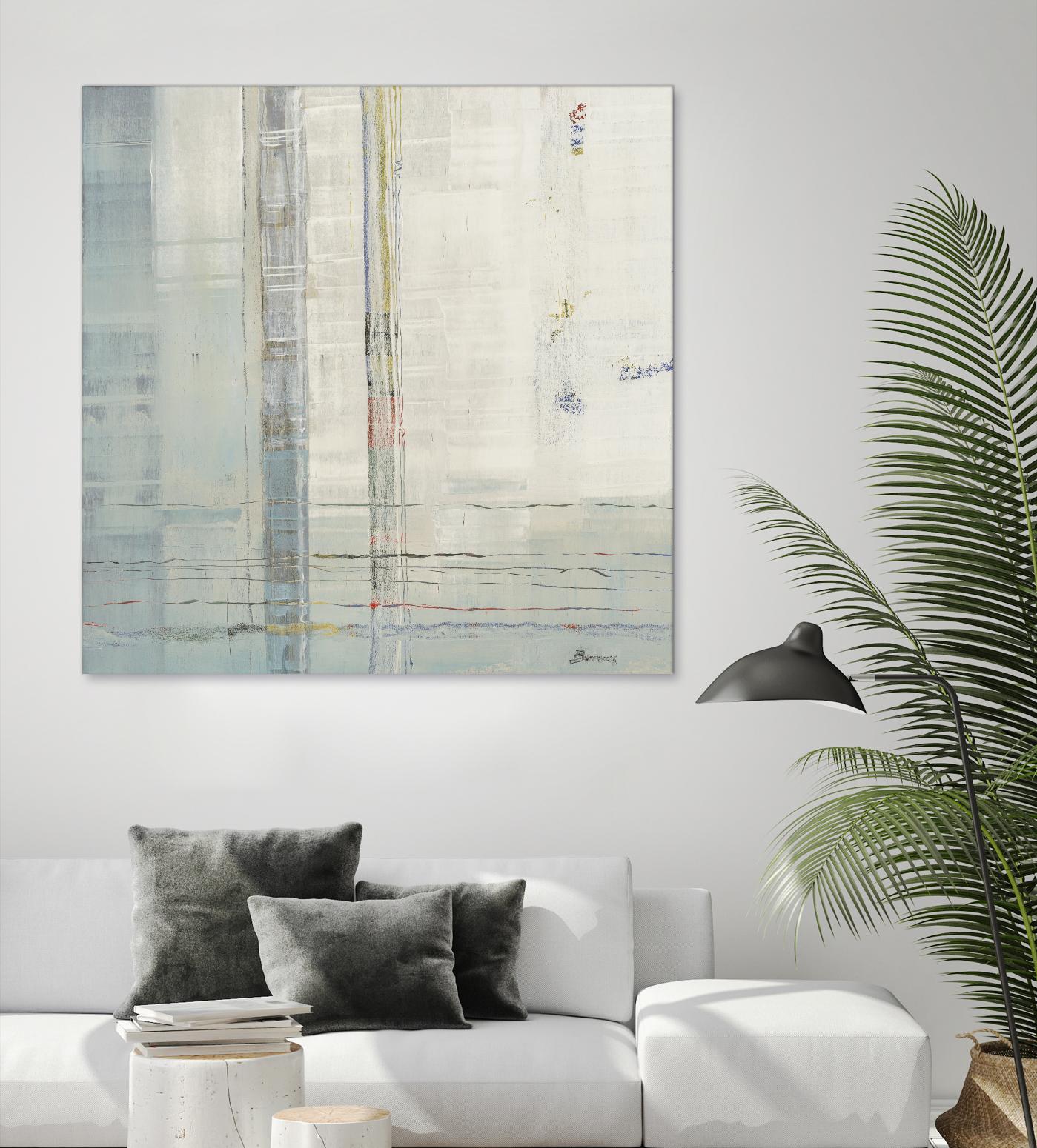 Parallels by John Burrows on GIANT ART - whites & creams abstract