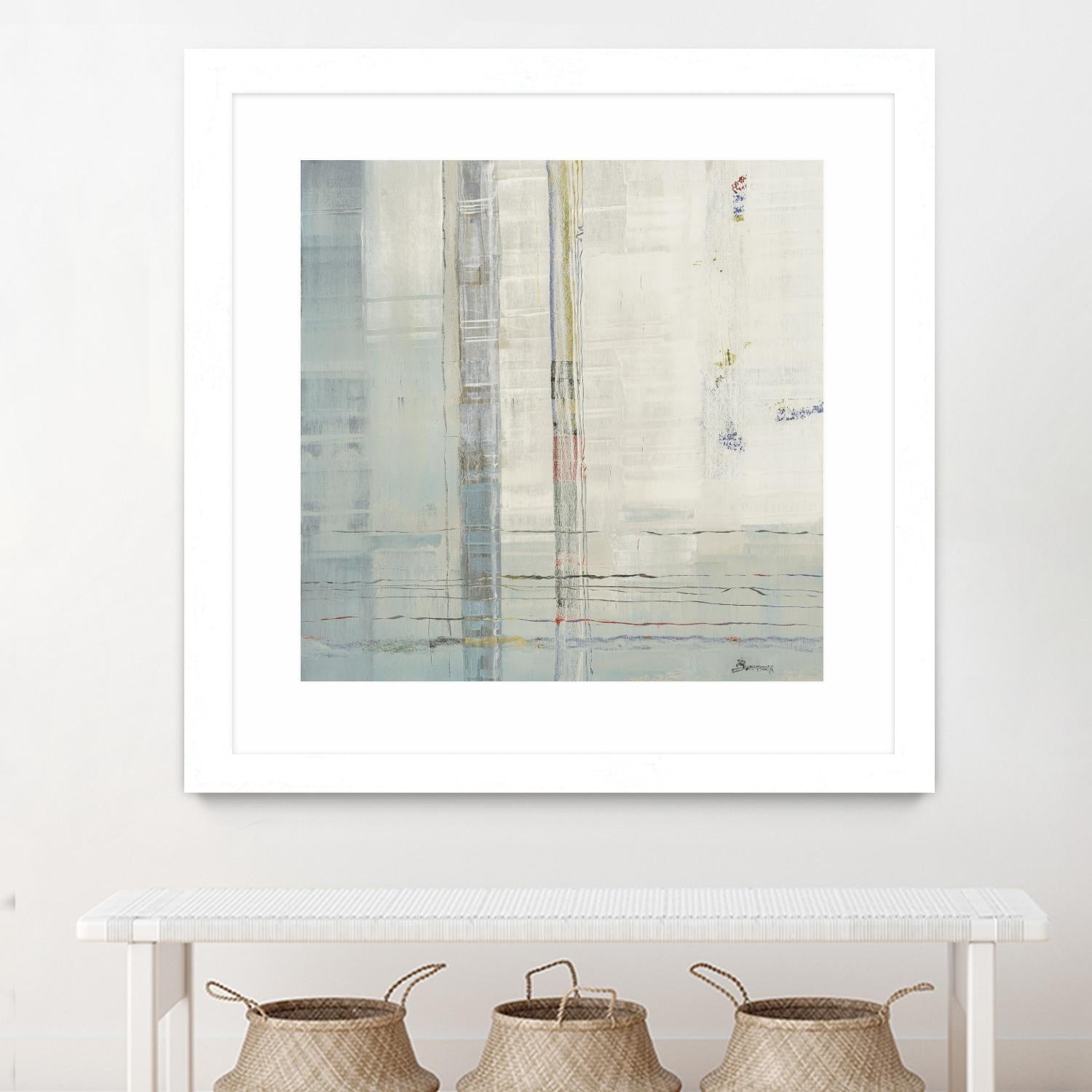 Parallels by John Burrows on GIANT ART - whites & creams abstract