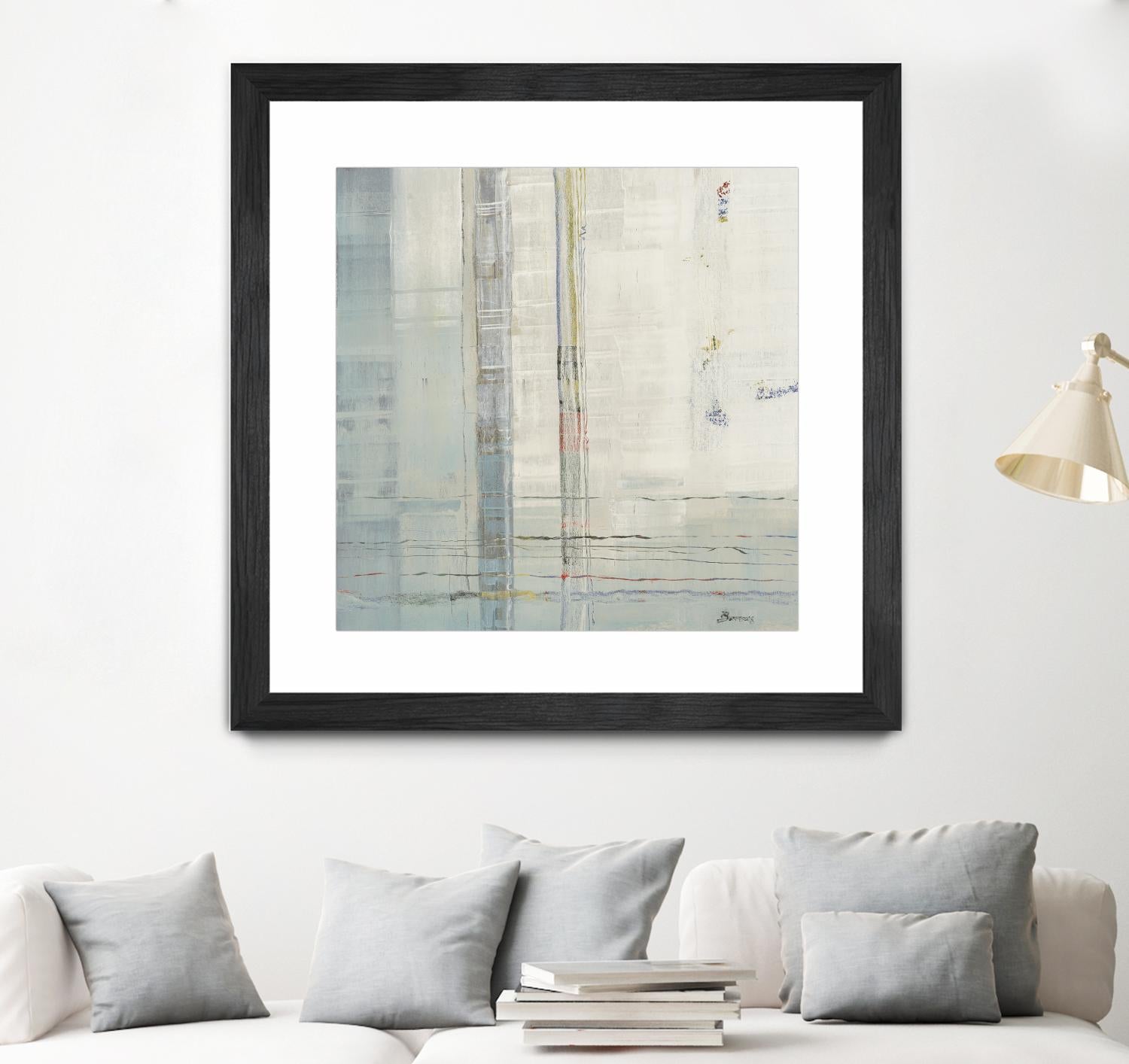 Parallels by John Burrows on GIANT ART - whites & creams abstract