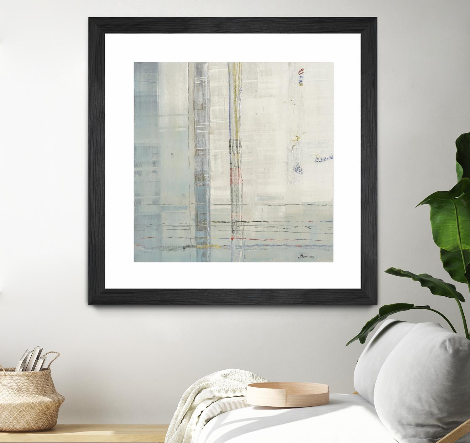 Parallels by John Burrows on GIANT ART - whites & creams abstract