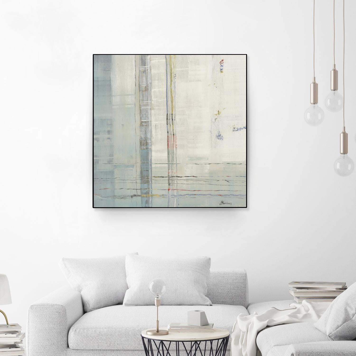 Parallels by John Burrows on GIANT ART - whites & creams abstract