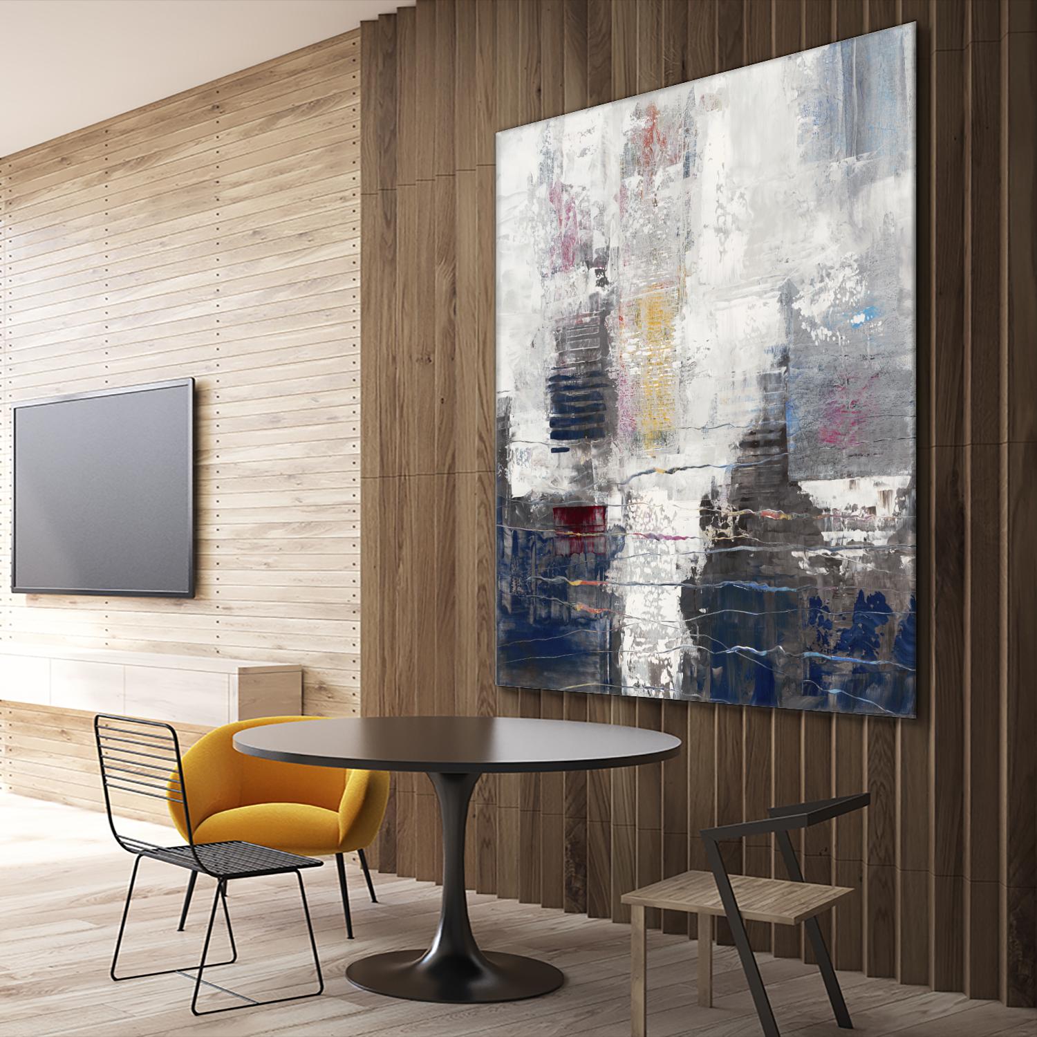 Approaching Shangri-La by John Burrows on GIANT ART - neutrals abstract