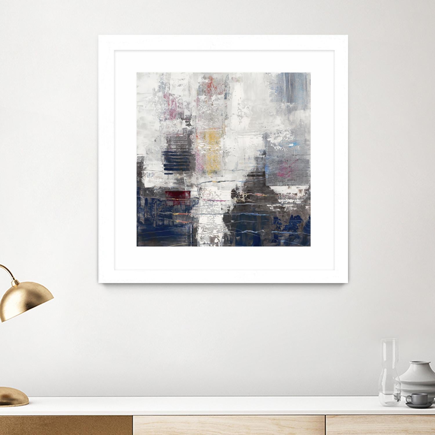 Approaching Shangri-La by John Burrows on GIANT ART - neutrals abstract