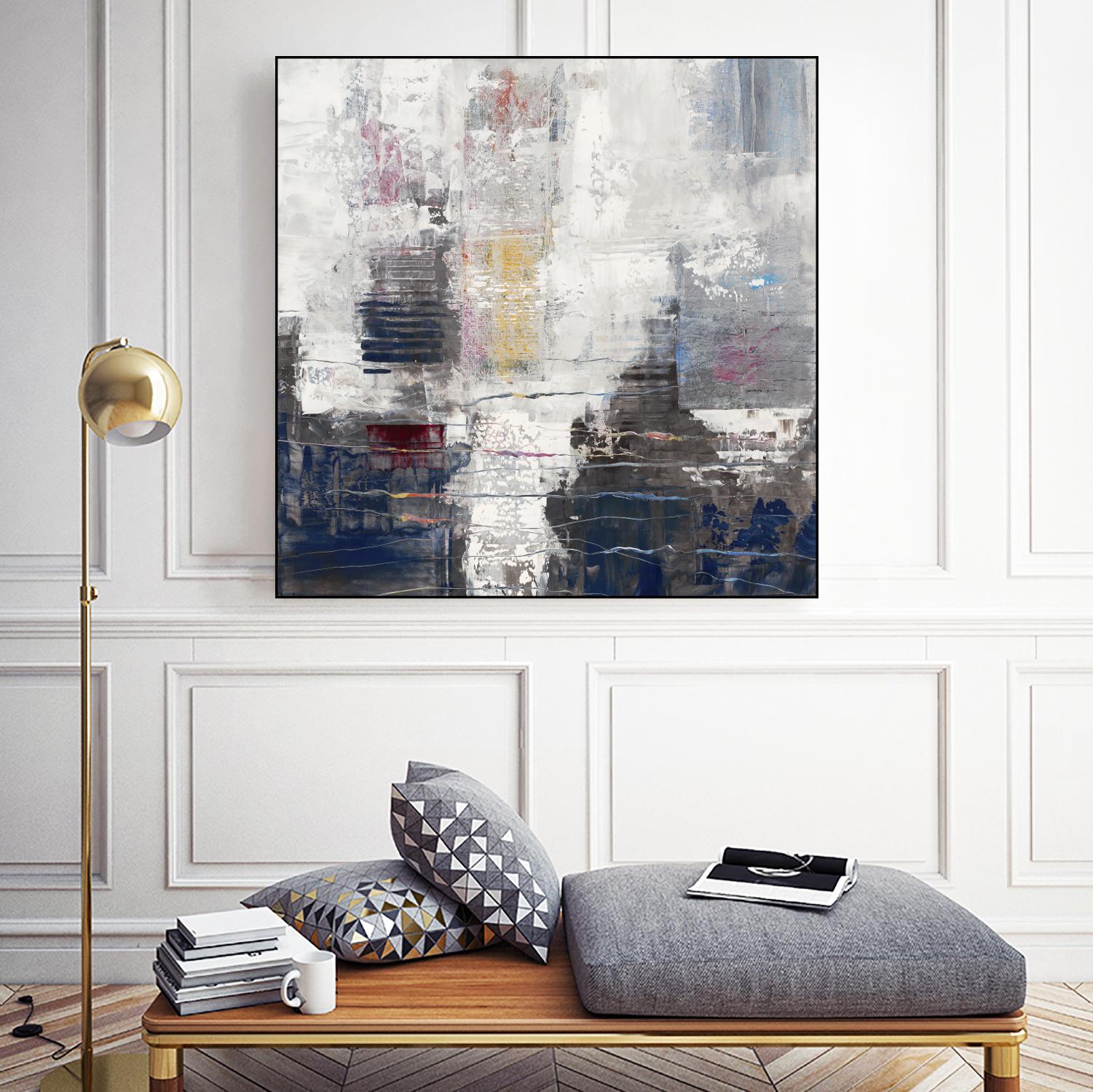 Approaching Shangri-La by John Burrows on GIANT ART - neutrals abstract