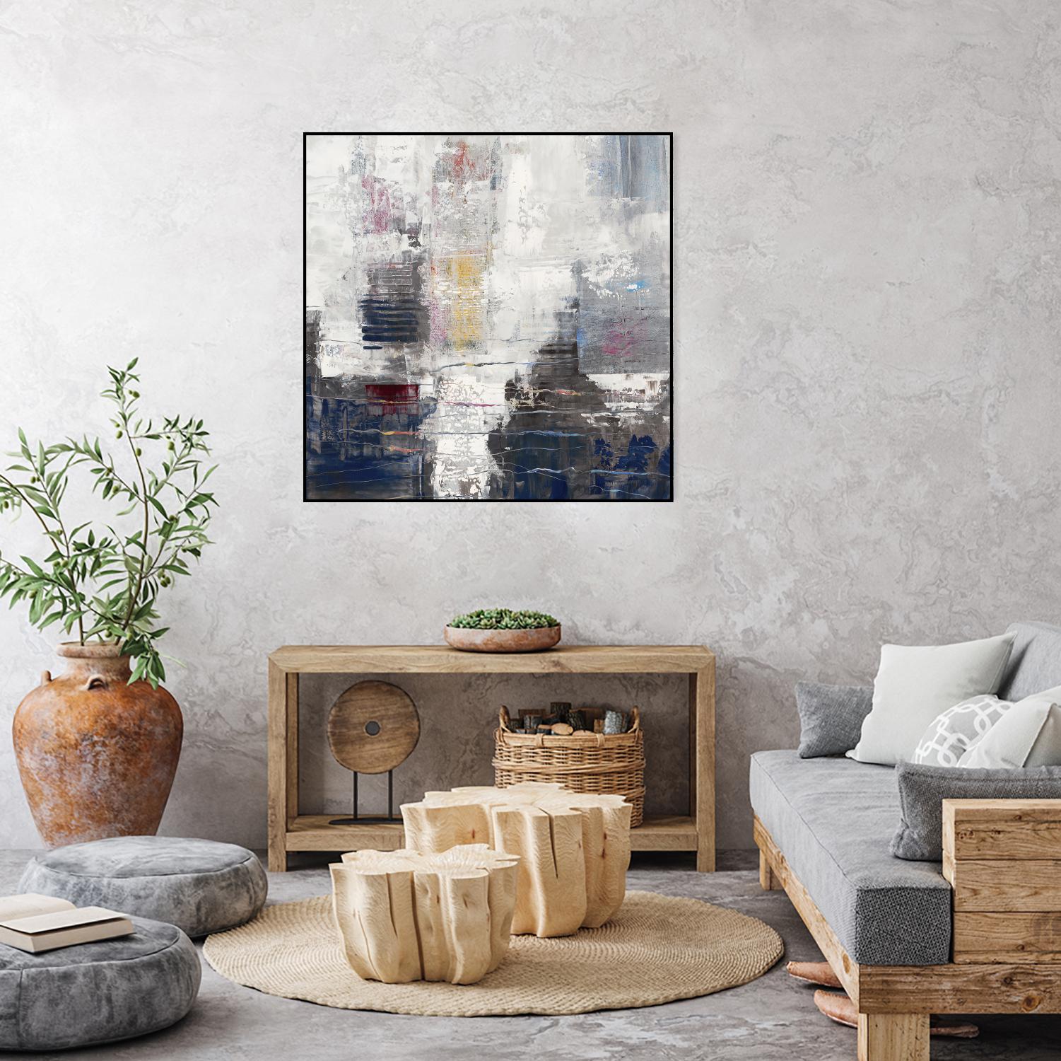 Approaching Shangri-La by John Burrows on GIANT ART - neutrals abstract