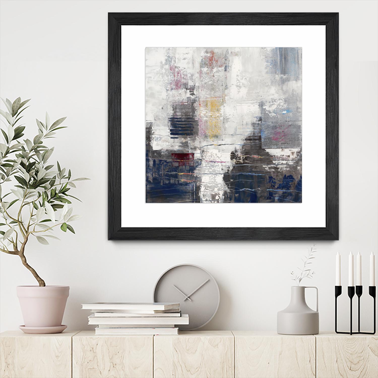 Approaching Shangri-La by John Burrows on GIANT ART - neutrals abstract