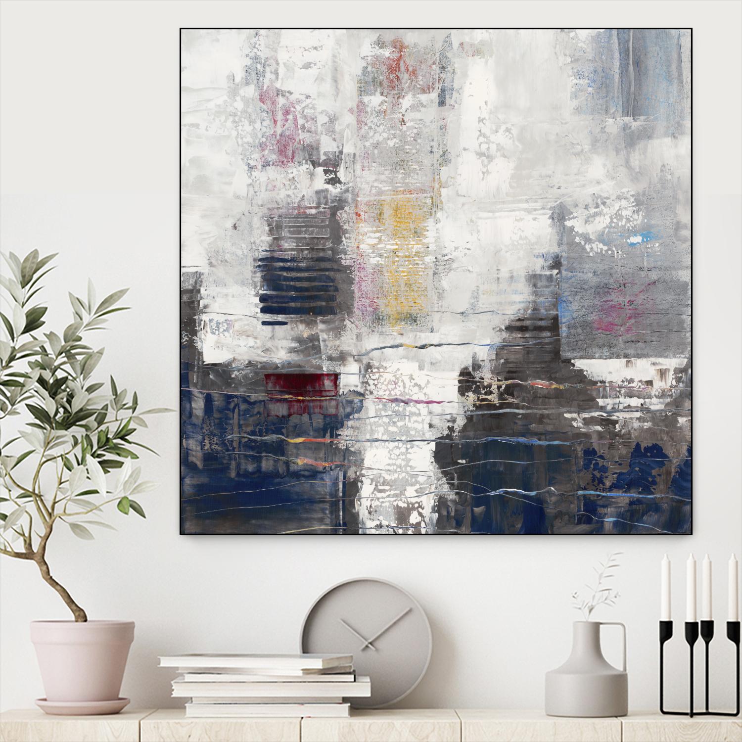 Approaching Shangri-La by John Burrows on GIANT ART - neutrals abstract