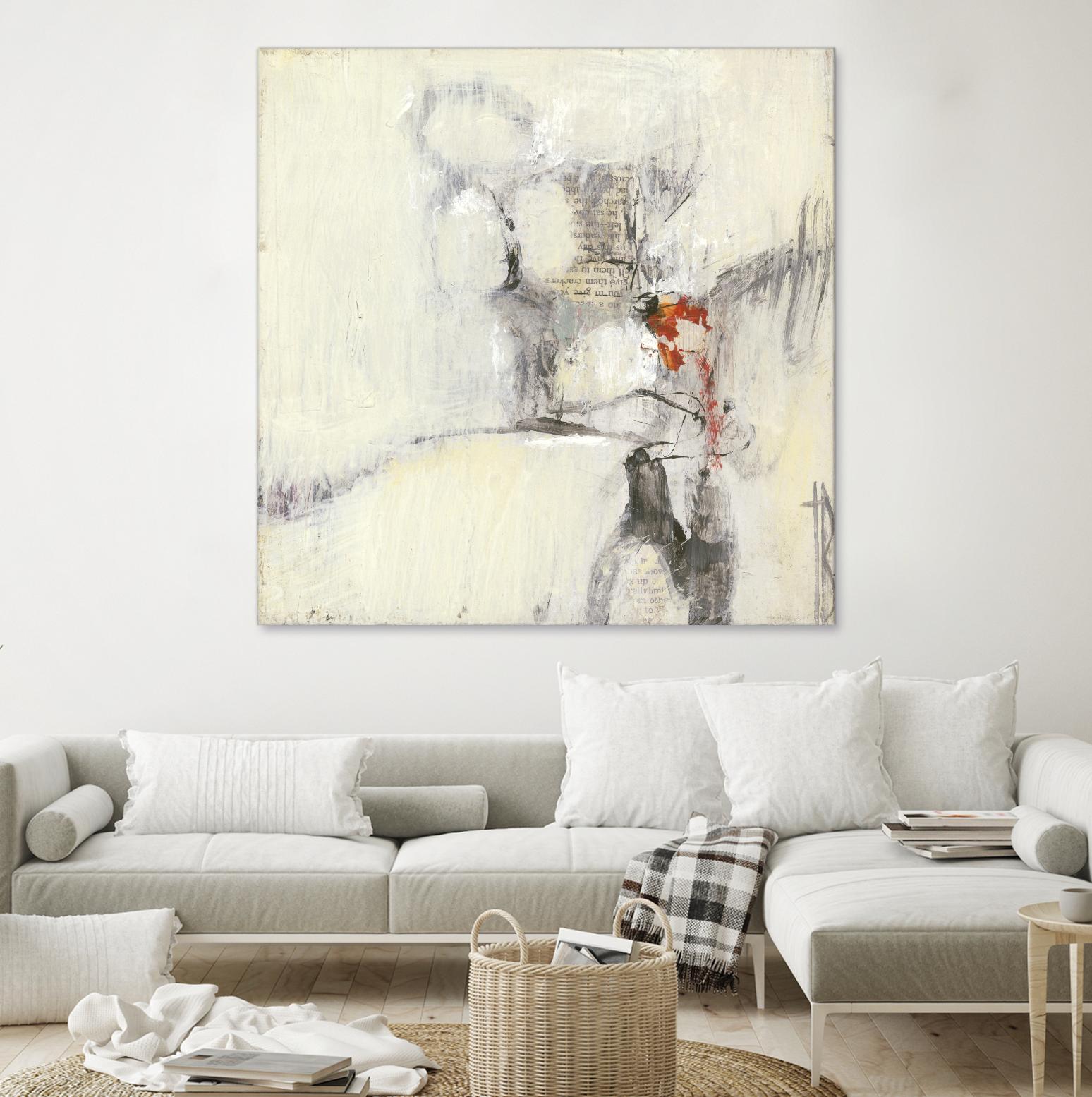 Short Stories I by Terri Burris on GIANT ART - whites & creams abstract