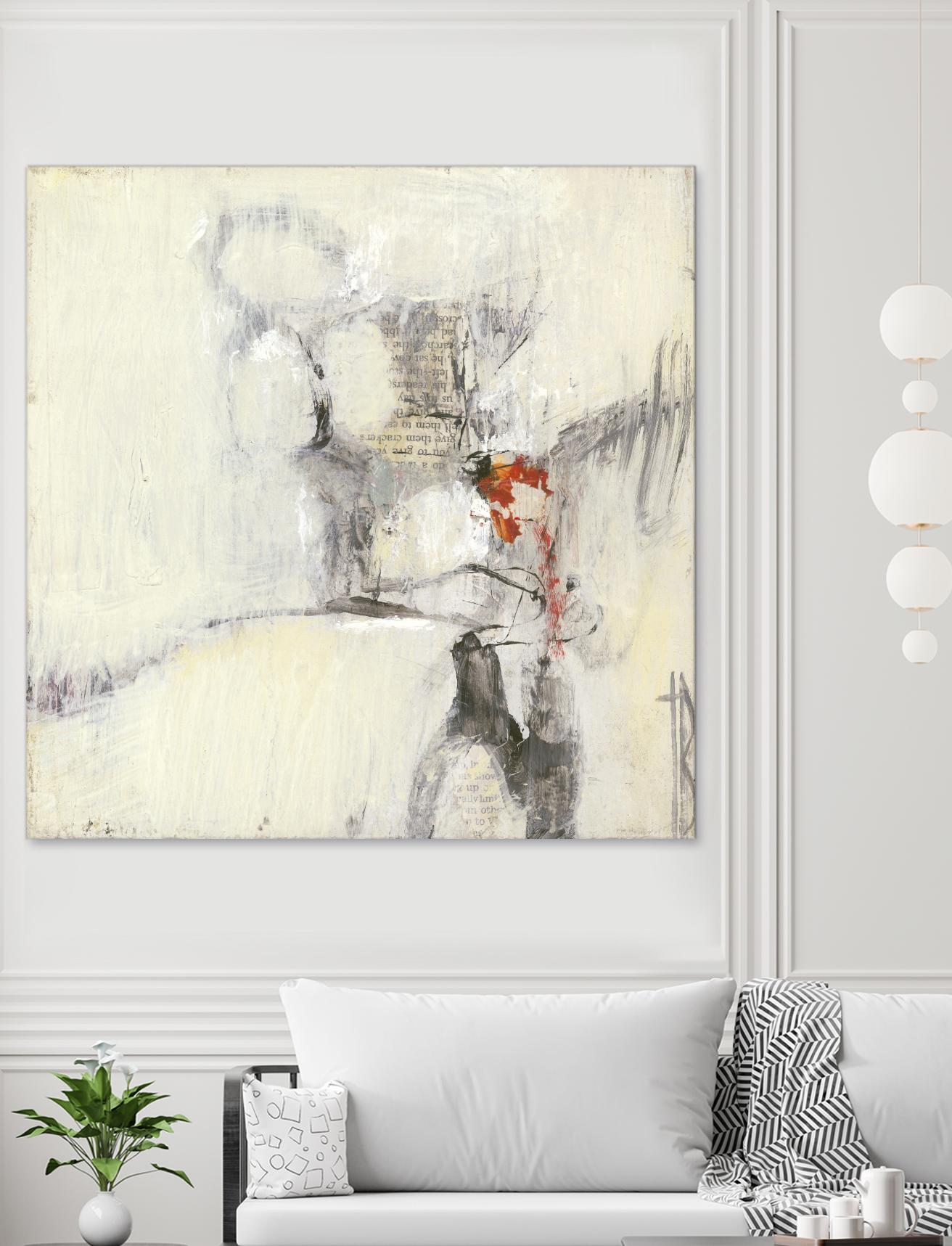 Short Stories I by Terri Burris on GIANT ART - whites & creams abstract