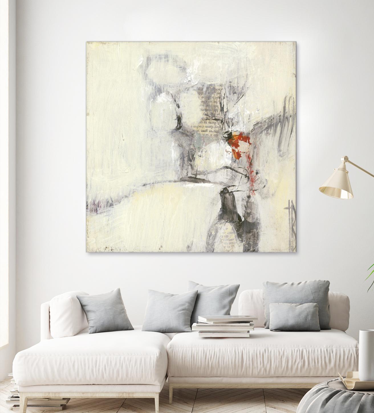 Short Stories I by Terri Burris on GIANT ART - whites & creams abstract