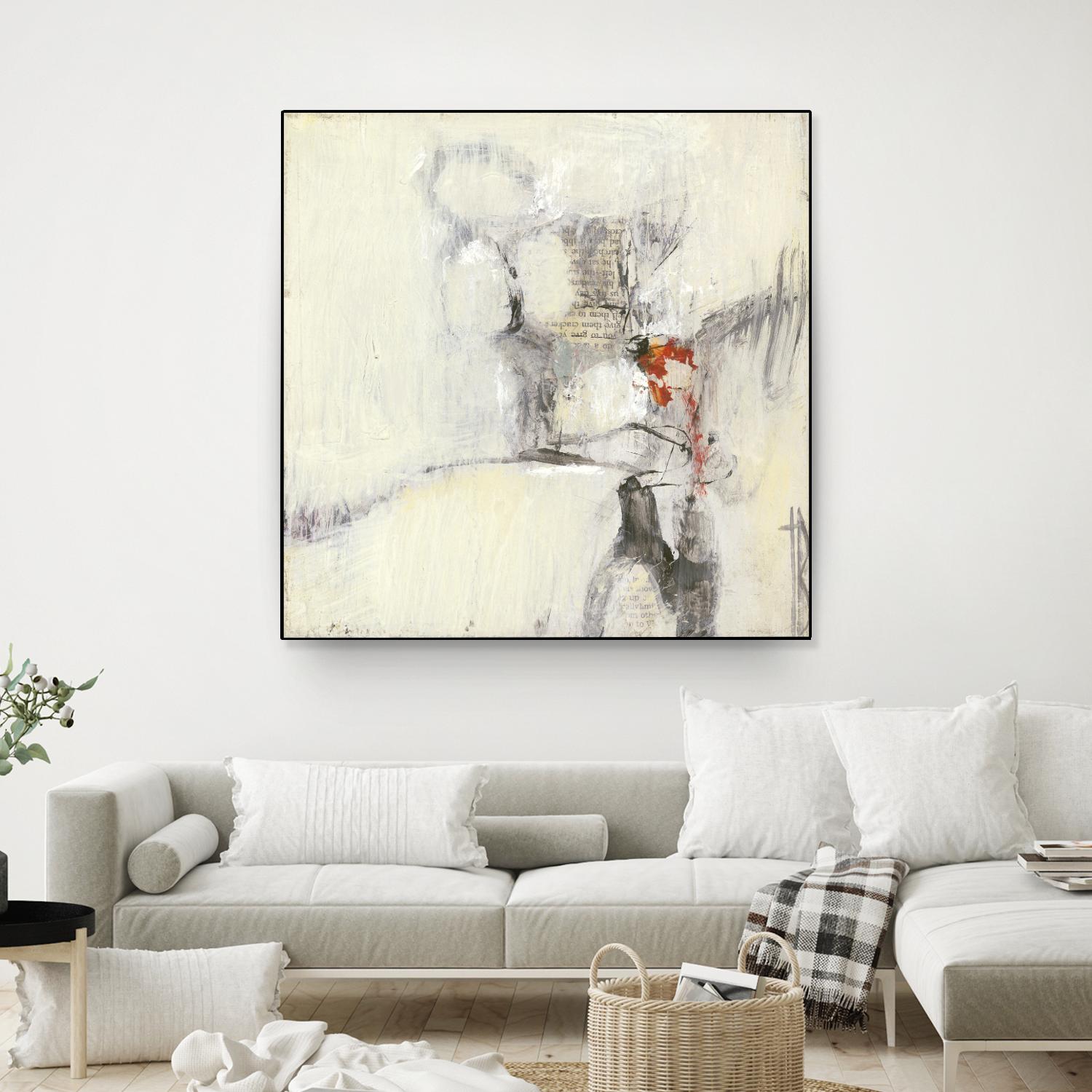 Short Stories I by Terri Burris on GIANT ART - whites & creams abstract