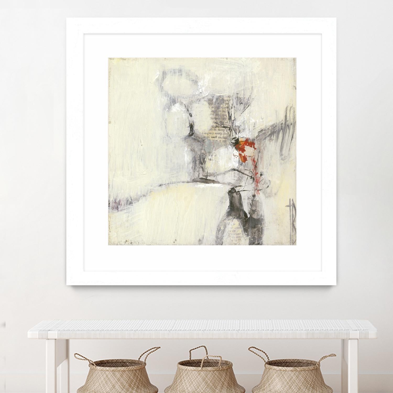 Short Stories I by Terri Burris on GIANT ART - whites & creams abstract