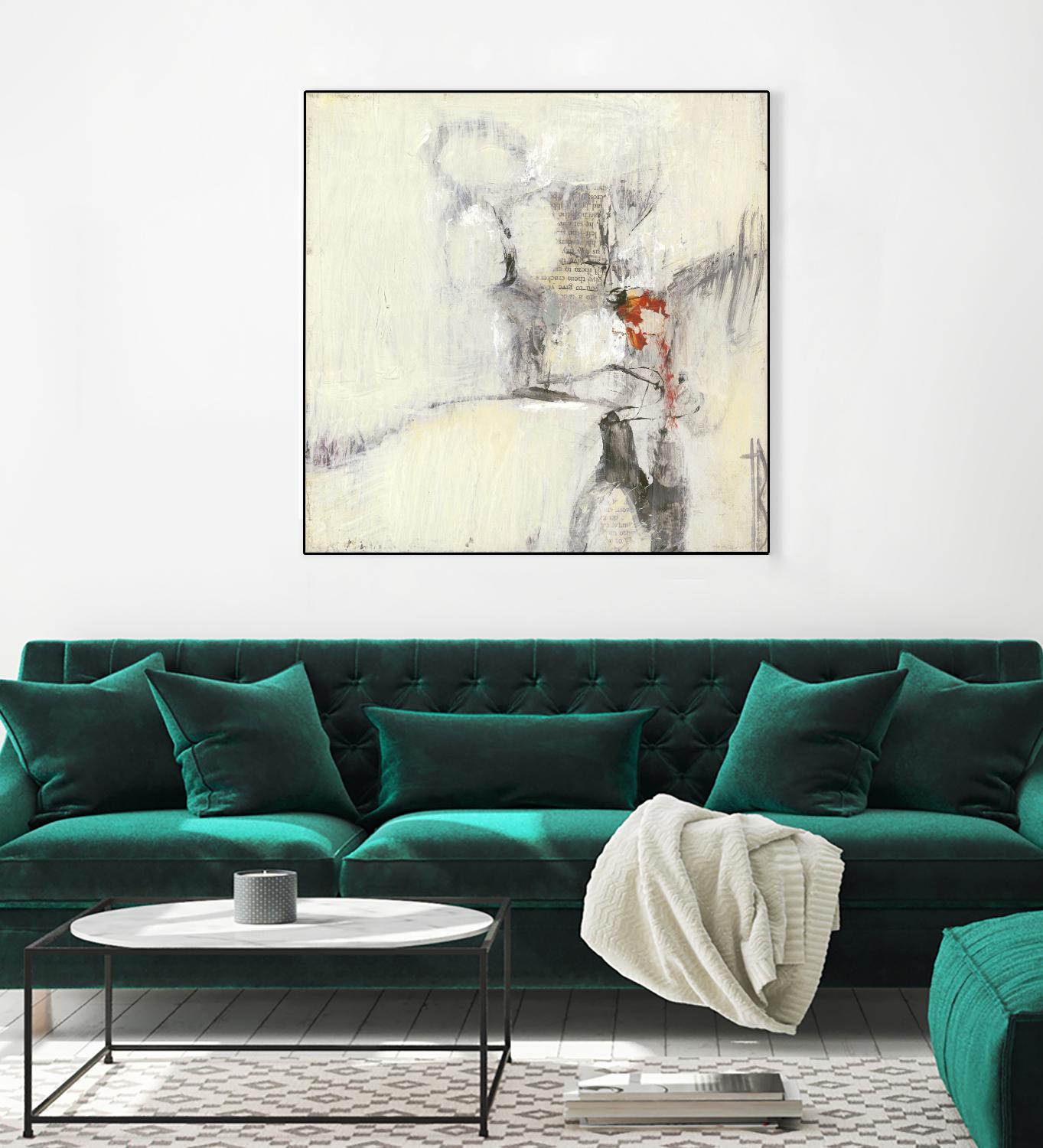 Short Stories I by Terri Burris on GIANT ART - whites & creams abstract