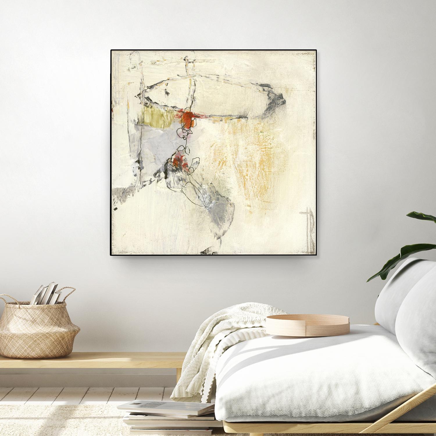 Short Stories II by Terri Burris on GIANT ART - whites & creams abstract