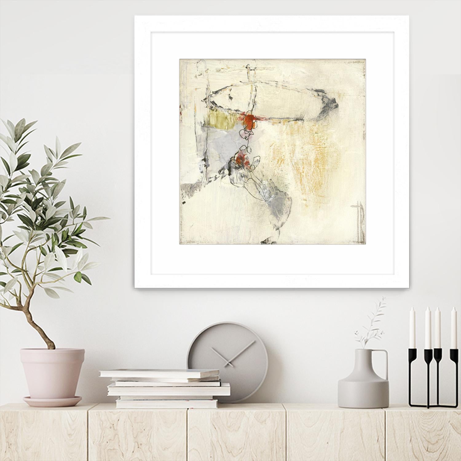 Short Stories II by Terri Burris on GIANT ART - whites & creams abstract