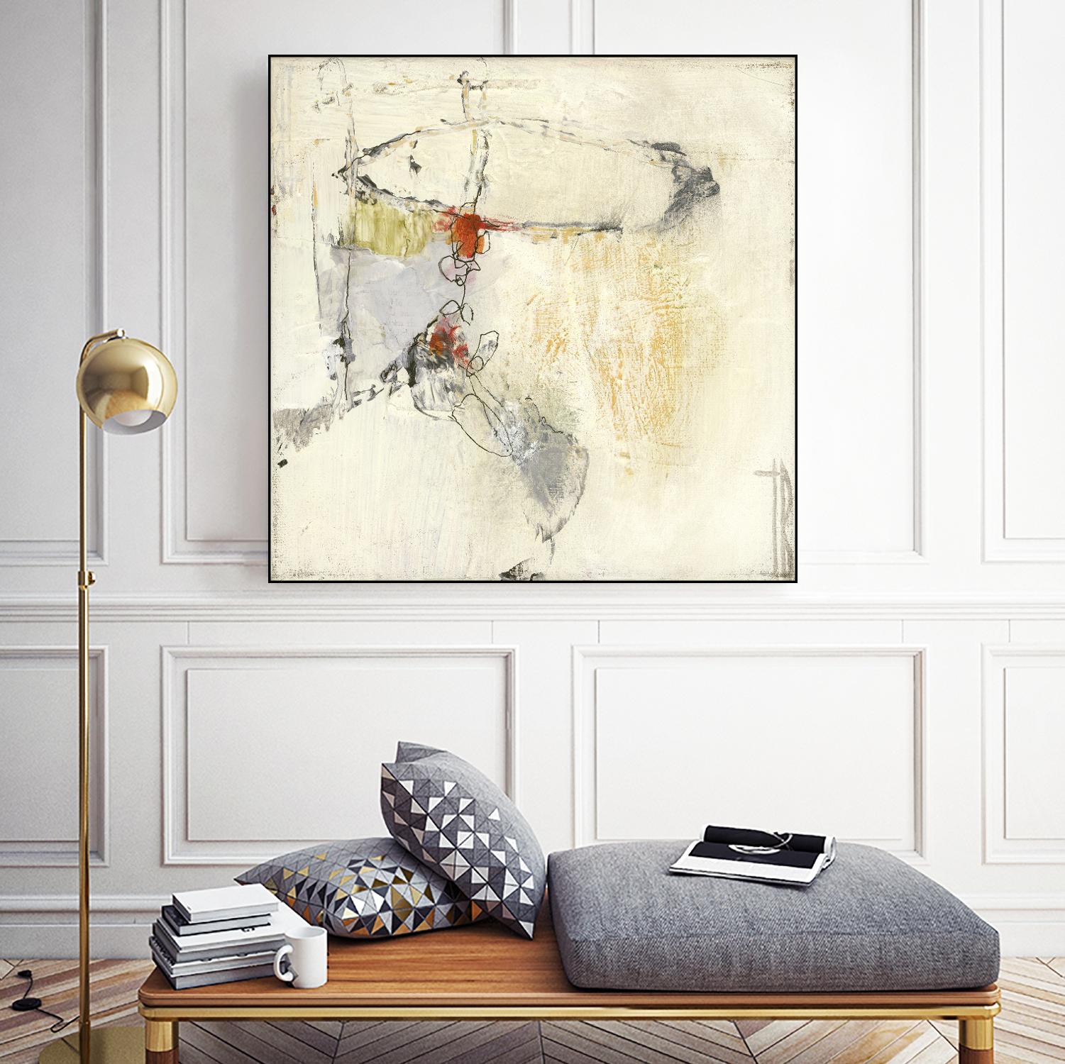 Short Stories II by Terri Burris on GIANT ART - whites & creams abstract