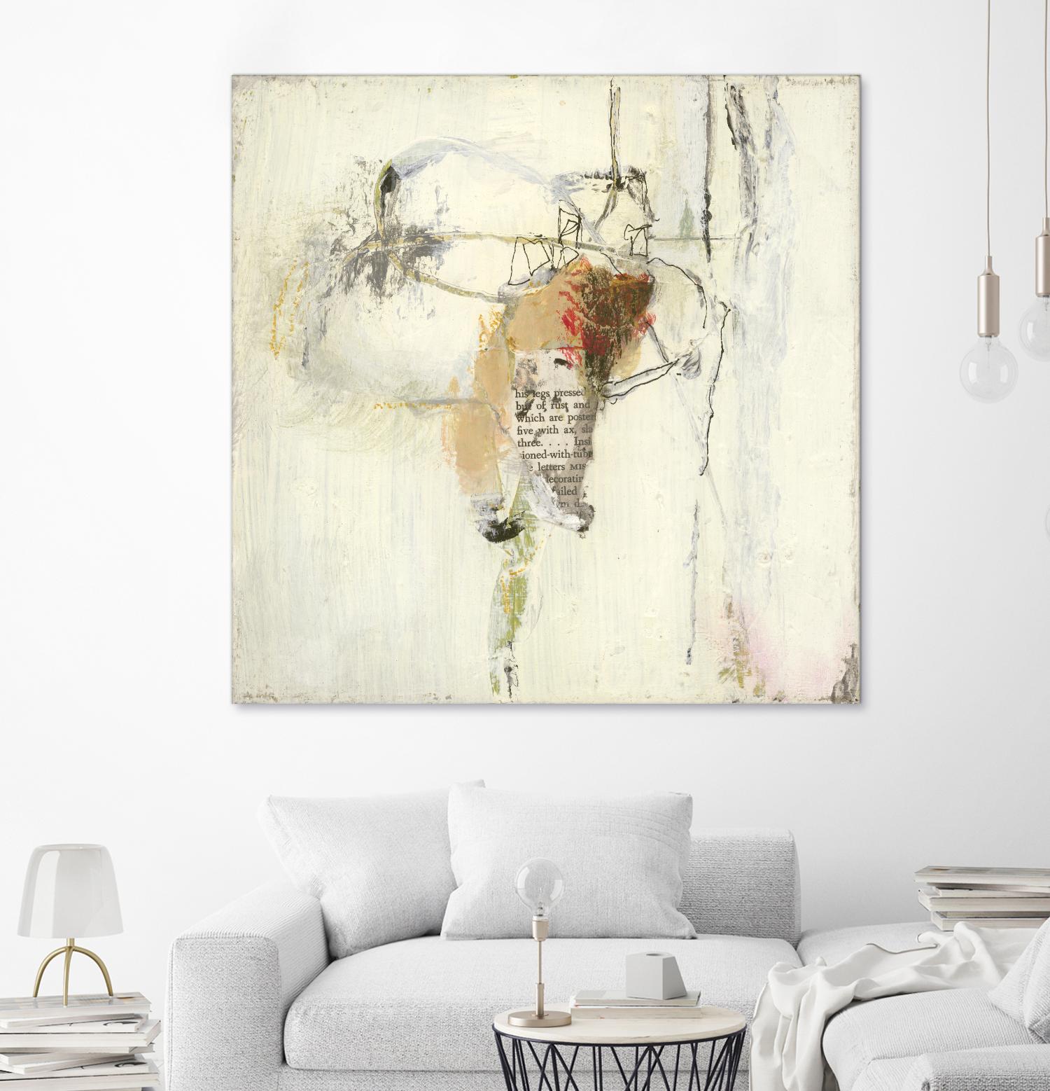 Short Stories III by Terri Burris on GIANT ART - whites & creams abstract