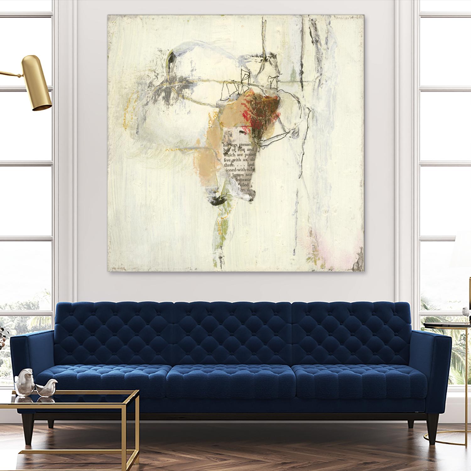 Short Stories III by Terri Burris on GIANT ART - whites & creams abstract