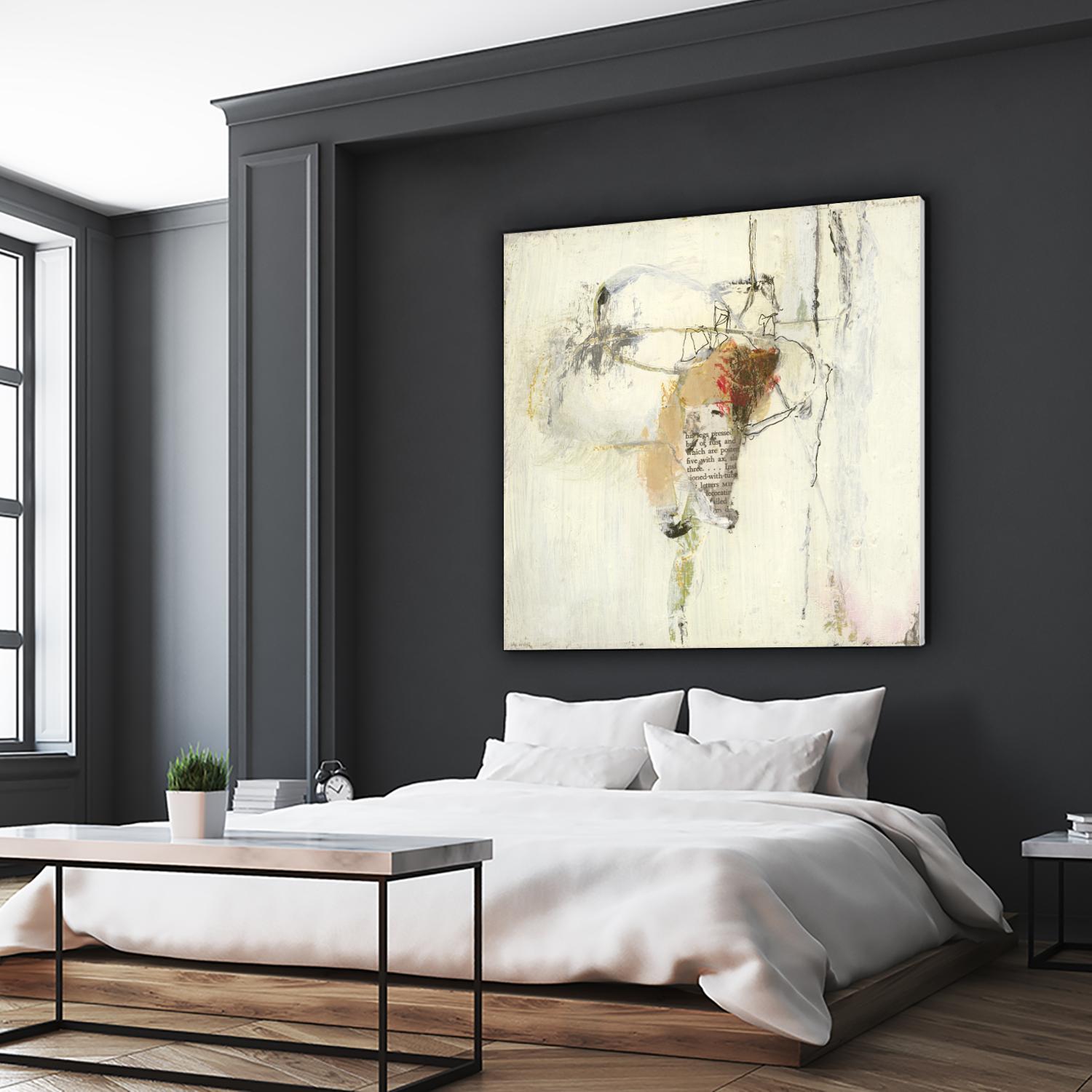 Short Stories III by Terri Burris on GIANT ART - whites & creams abstract