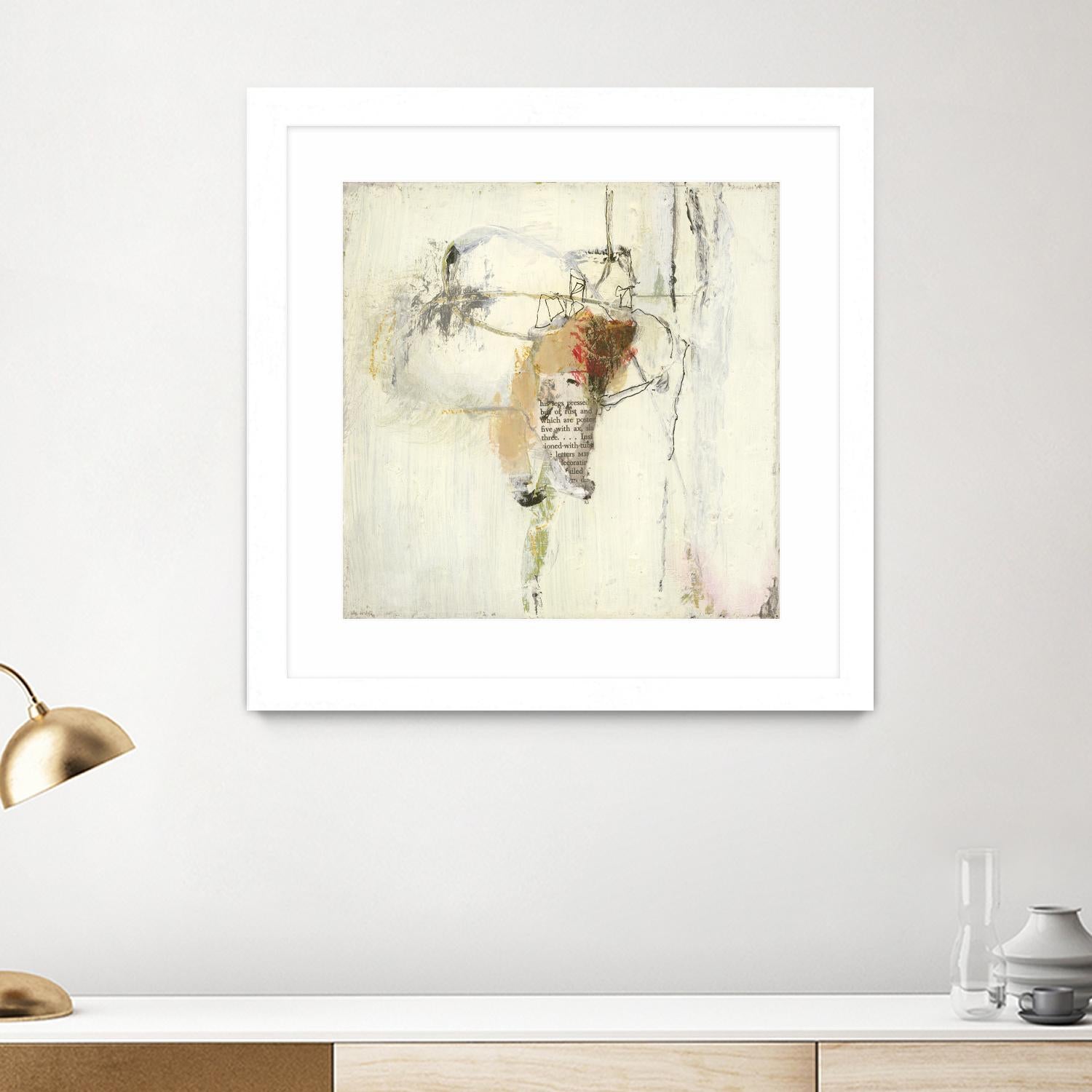 Short Stories III by Terri Burris on GIANT ART - whites & creams abstract