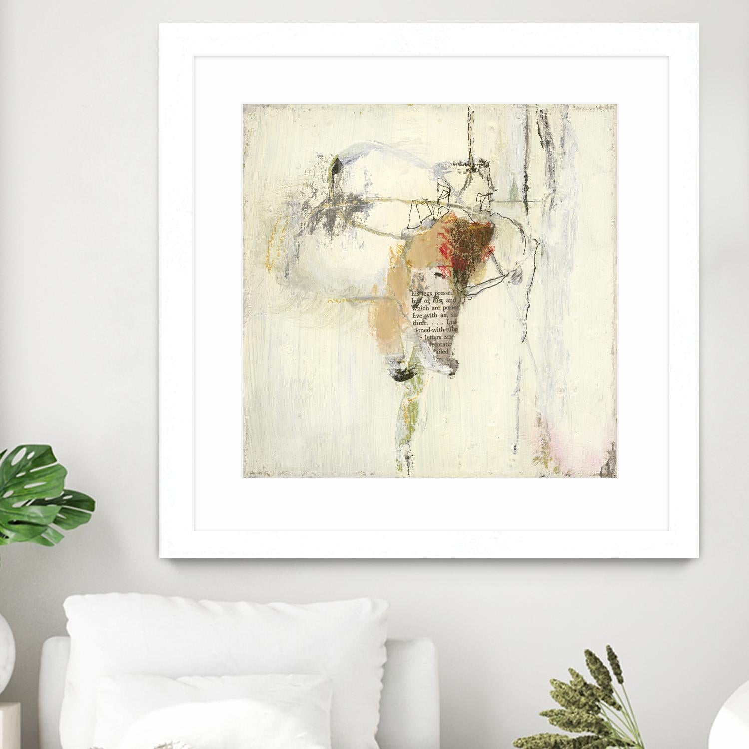 Short Stories III by Terri Burris on GIANT ART - whites & creams abstract