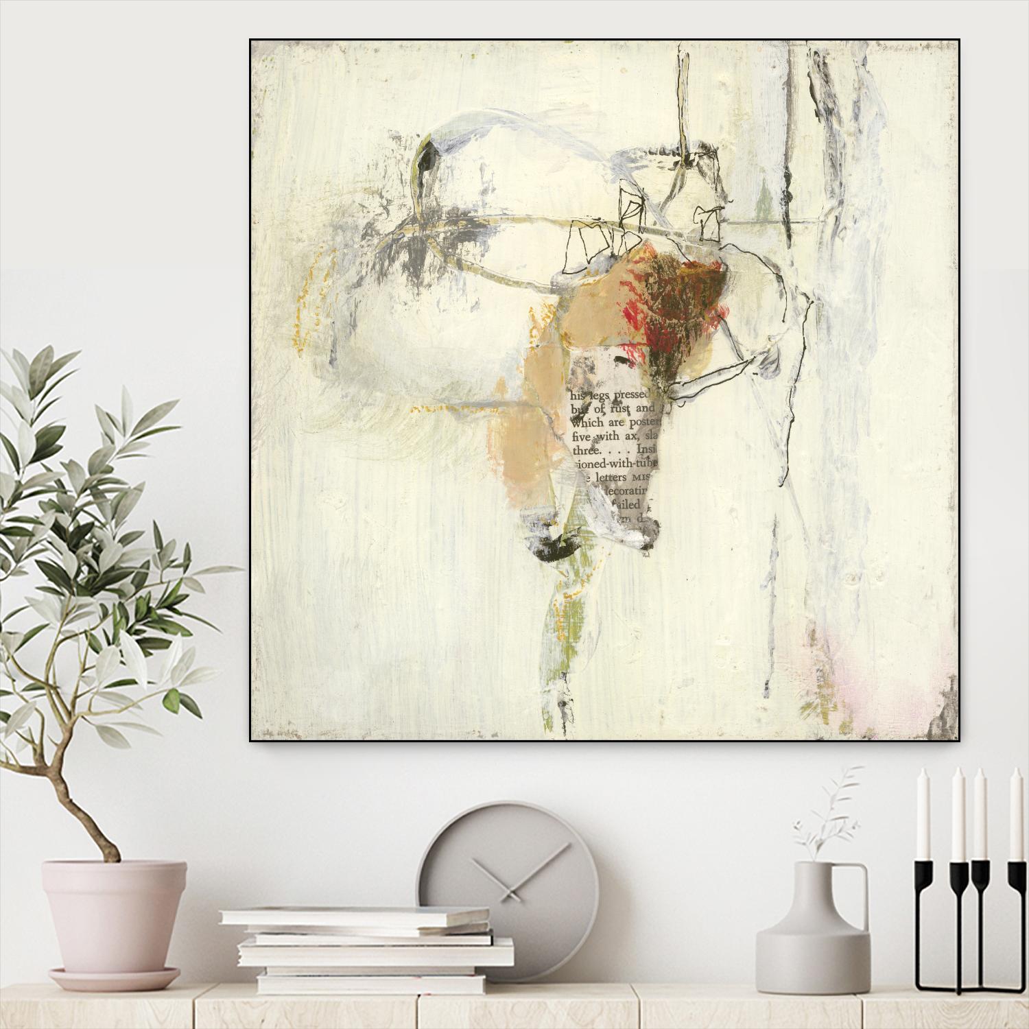 Short Stories III by Terri Burris on GIANT ART - whites & creams abstract