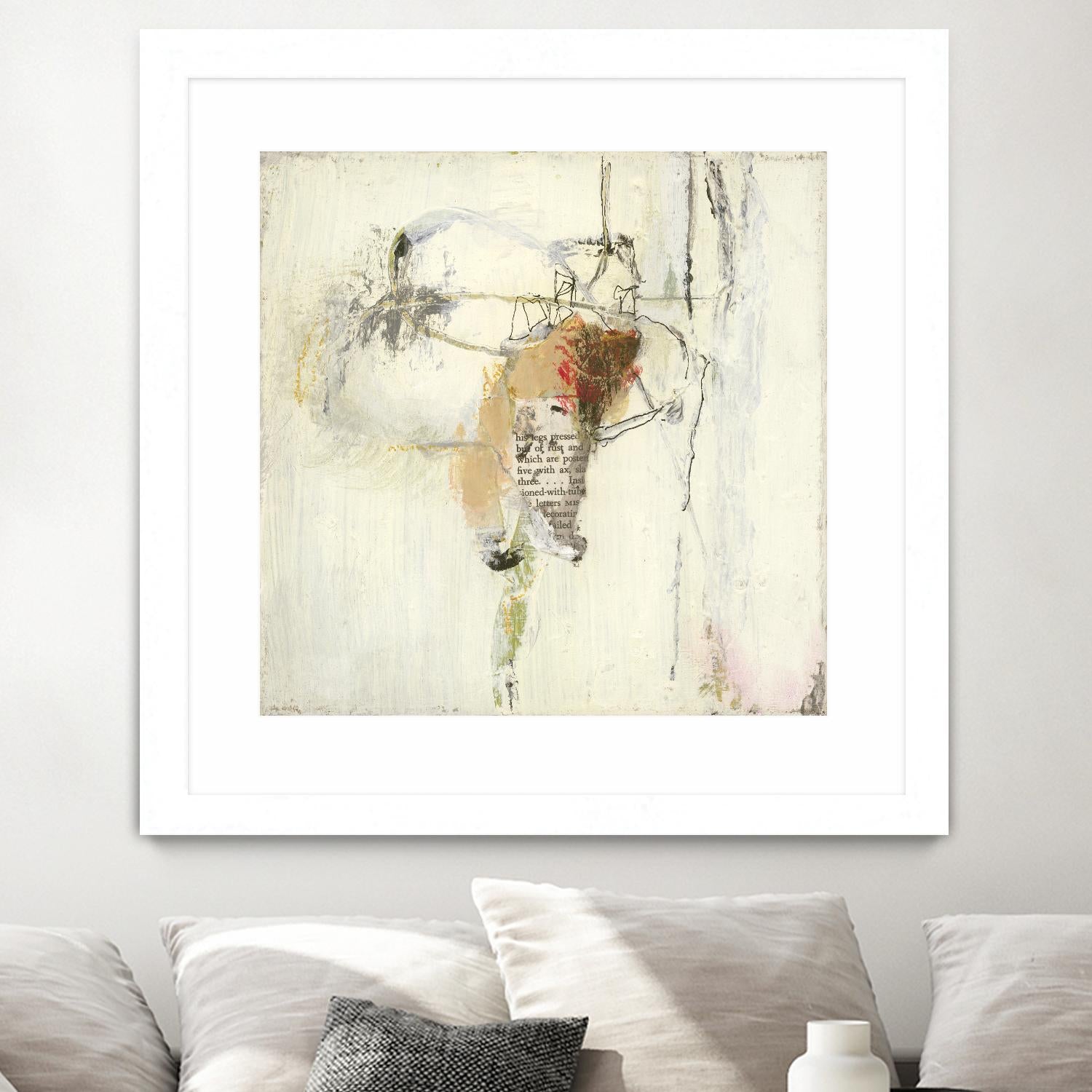 Short Stories III by Terri Burris on GIANT ART - whites & creams abstract