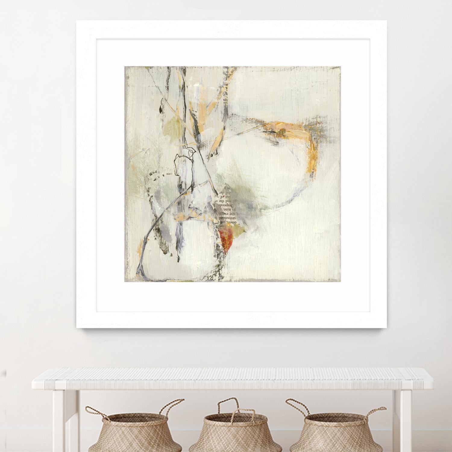 Short Stories IV by Terri Burris on GIANT ART - whites & creams abstract