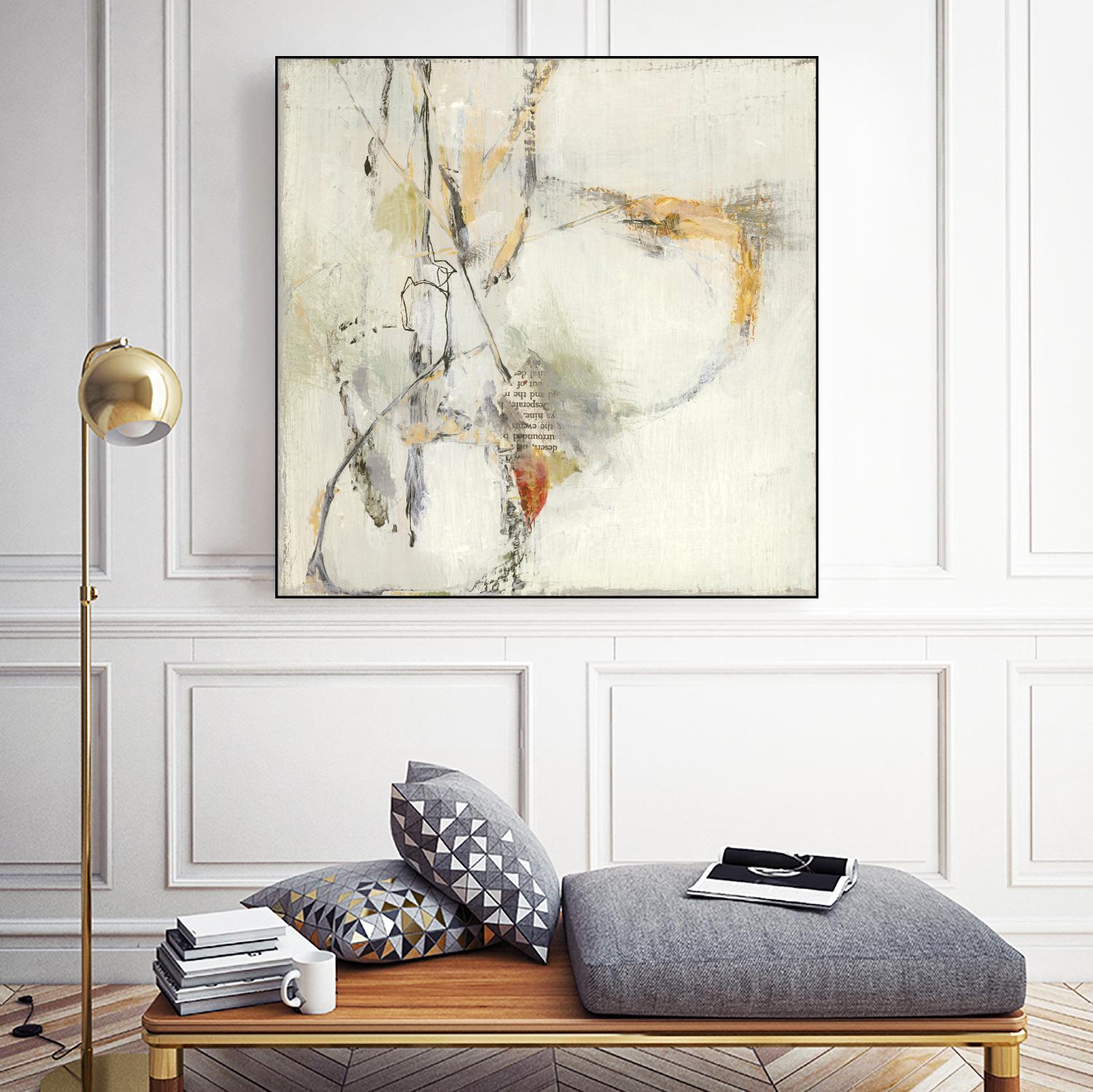 Short Stories IV by Terri Burris on GIANT ART - whites & creams abstract