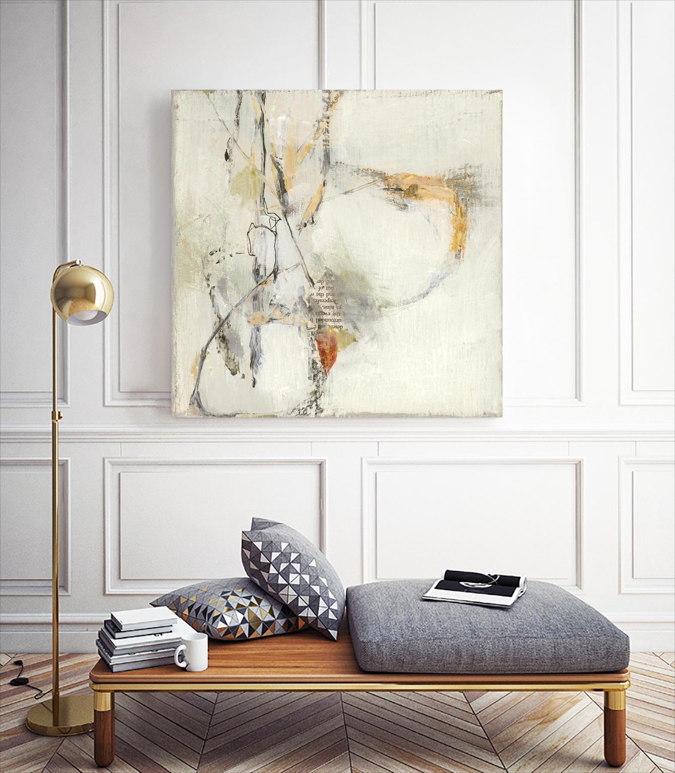 Short Stories IV by Terri Burris on GIANT ART - whites & creams abstract